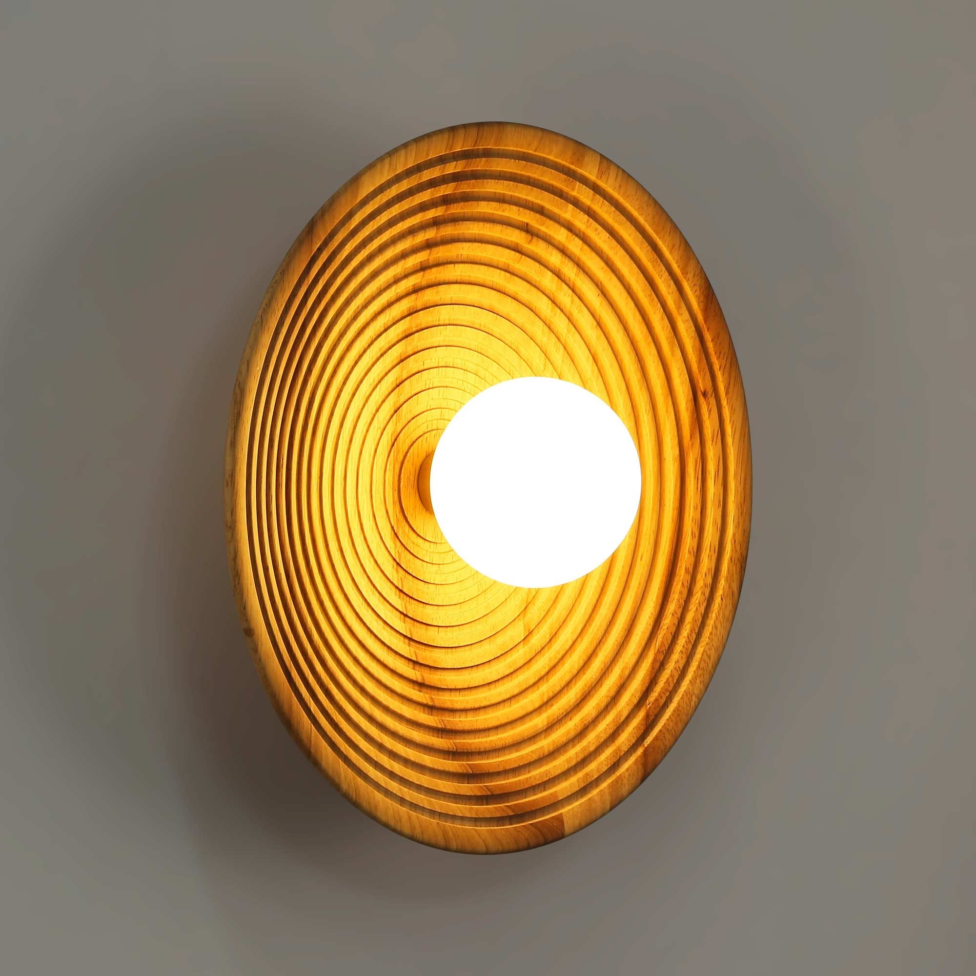 Aplique de diseño en madera "RIANNE" -  G9 - Ø28cm