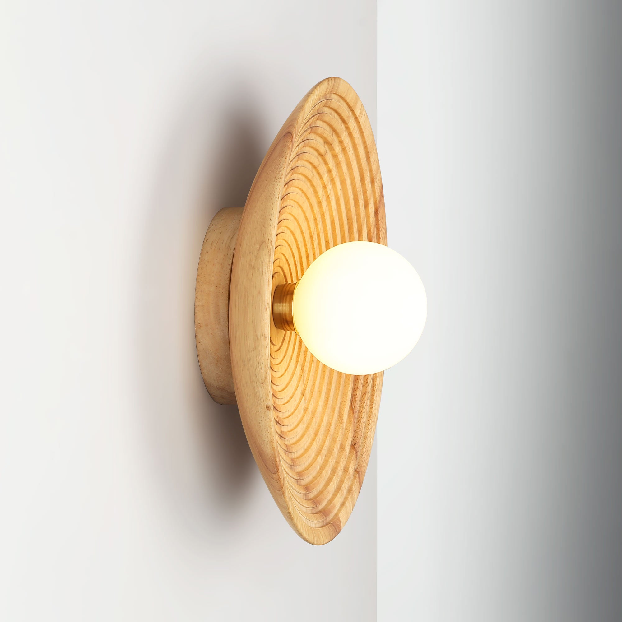 Aplique de diseño en madera "RIANNE" -  G9 - Ø28cm