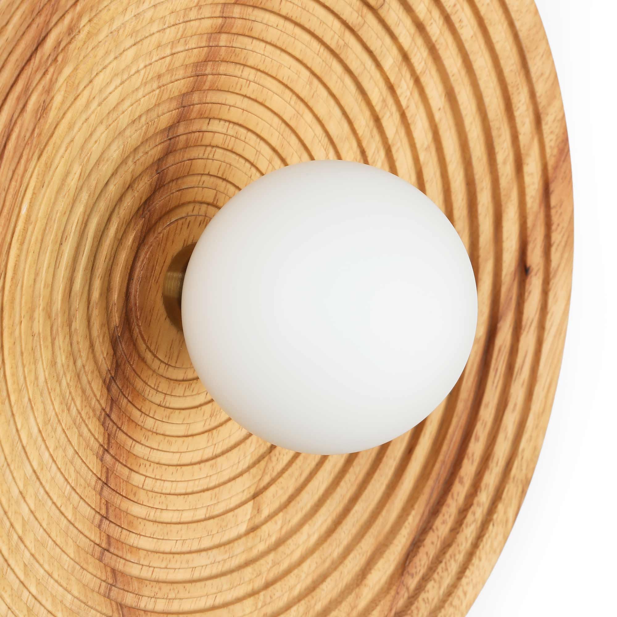 Aplique de diseño en madera "RIANNE" -  G9 - Ø28cm