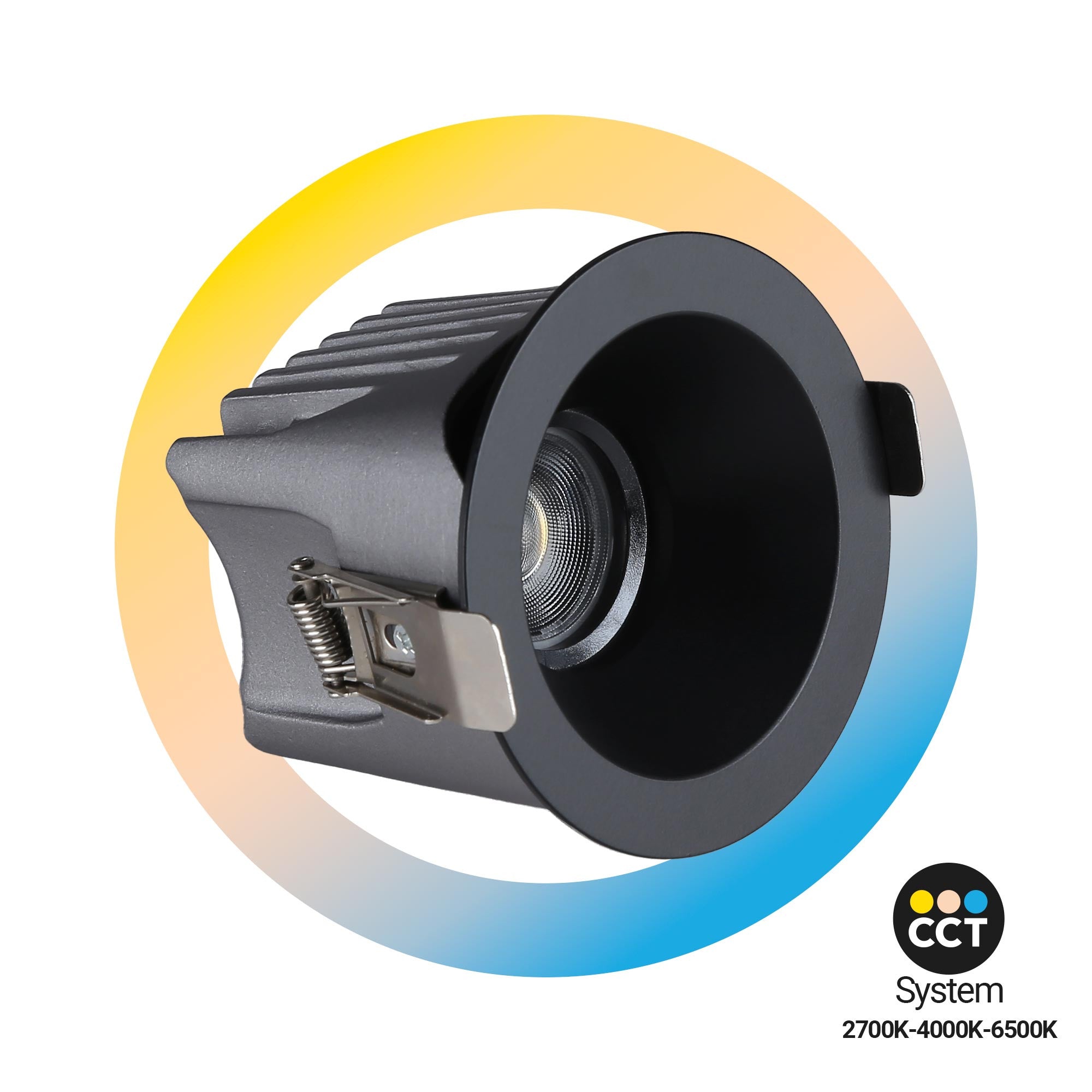 Downlight LED exterior 12W - CCT - Chip OSRAM - Driver PHILIPS - Corte Ø 75mm - IP54