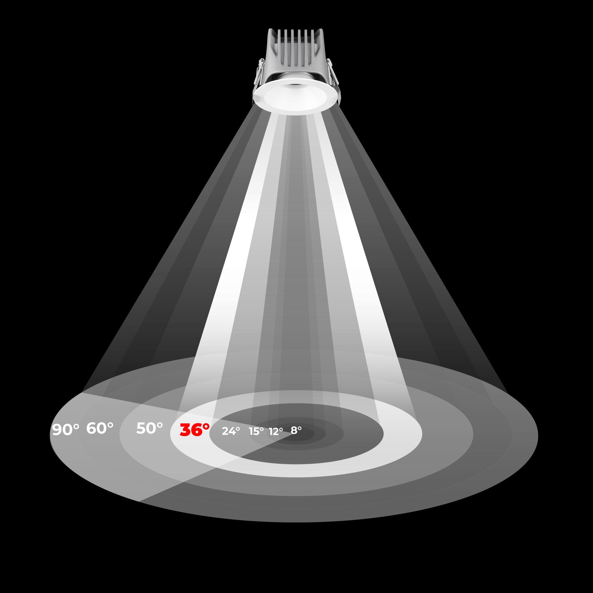 Downlight LED exterior 12W - CCT - Chip OSRAM - Driver PHILIPS - Corte Ø 75mm - IP54