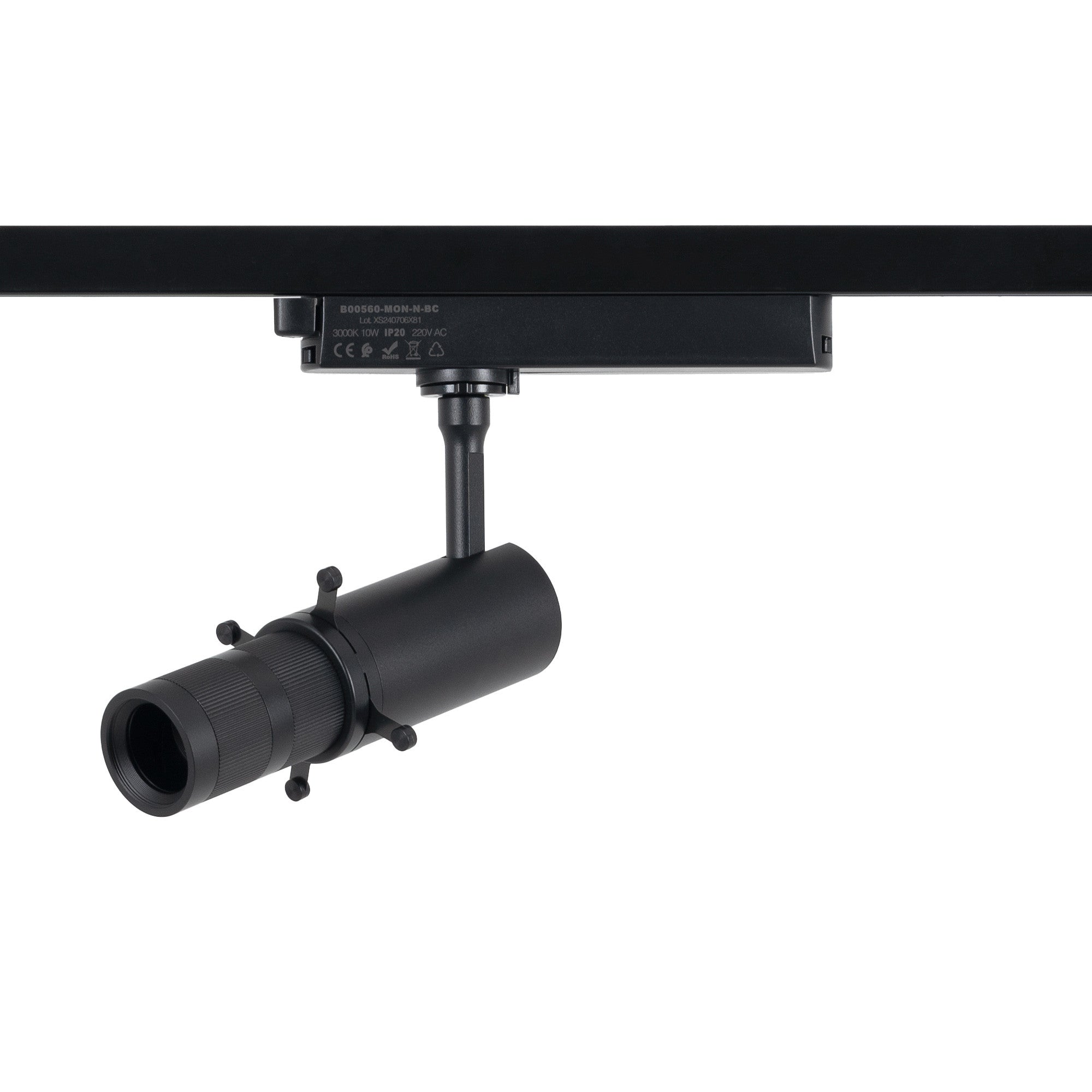 Proyector shapeable para carril monofásico - 10W - 20º-35