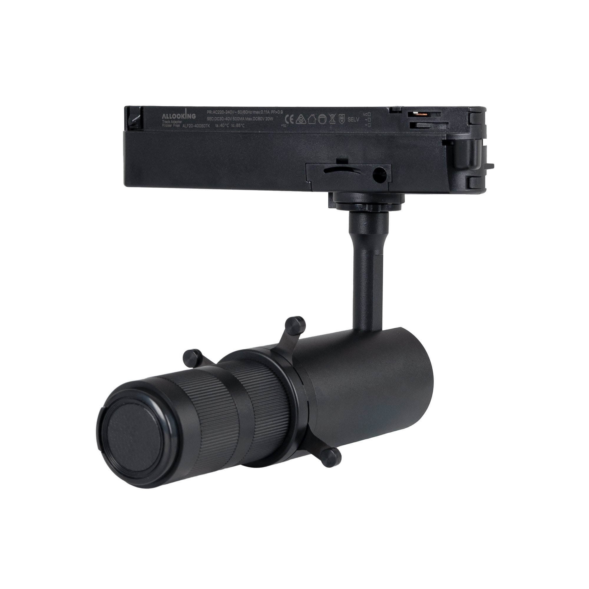 Proyector shapeable para carril monofásico - 10W - 20º-35