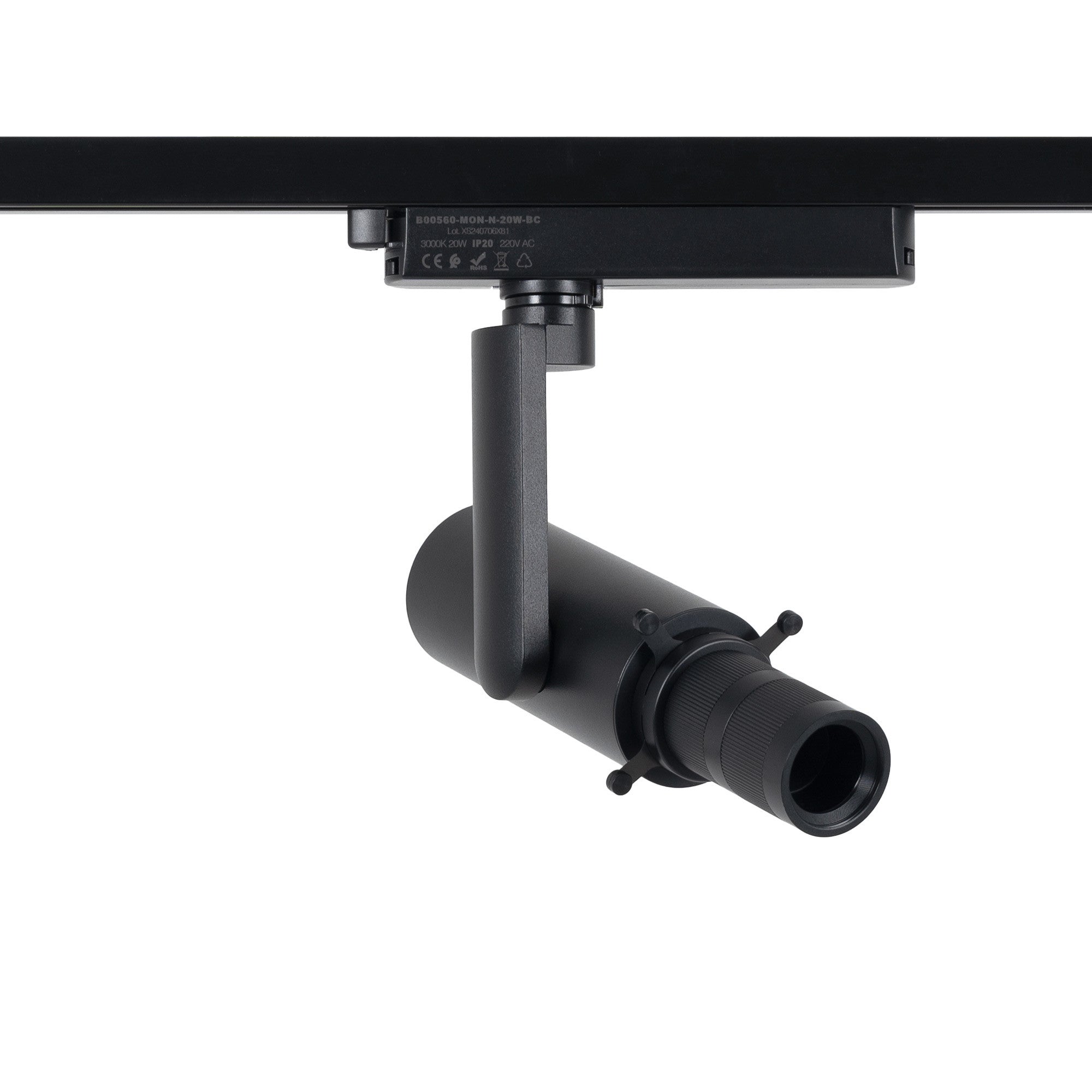 Proyector shapeable para carril monofásico - 20W - 20º-35