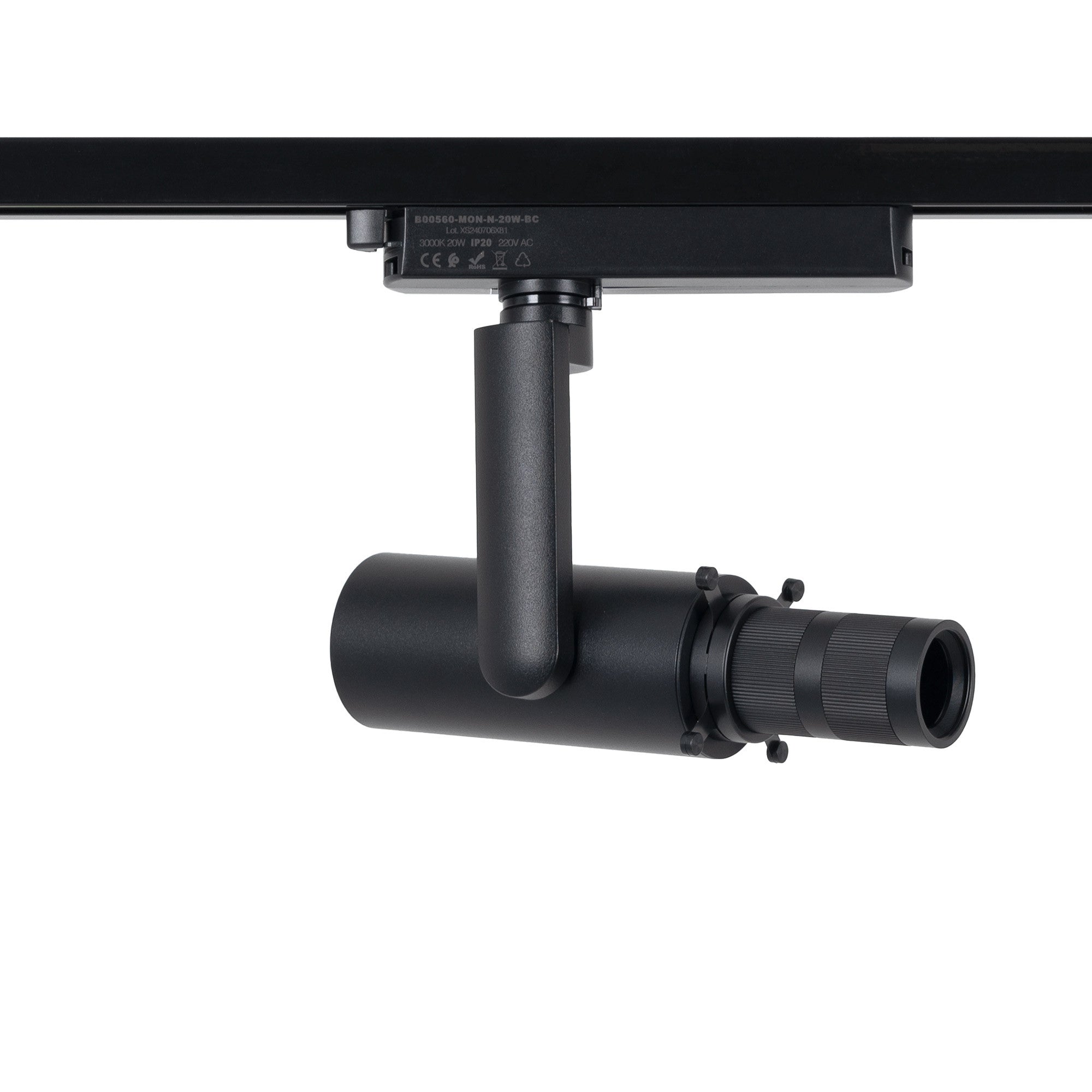 Proyector shapeable para carril monofásico - 20W - 20º-35