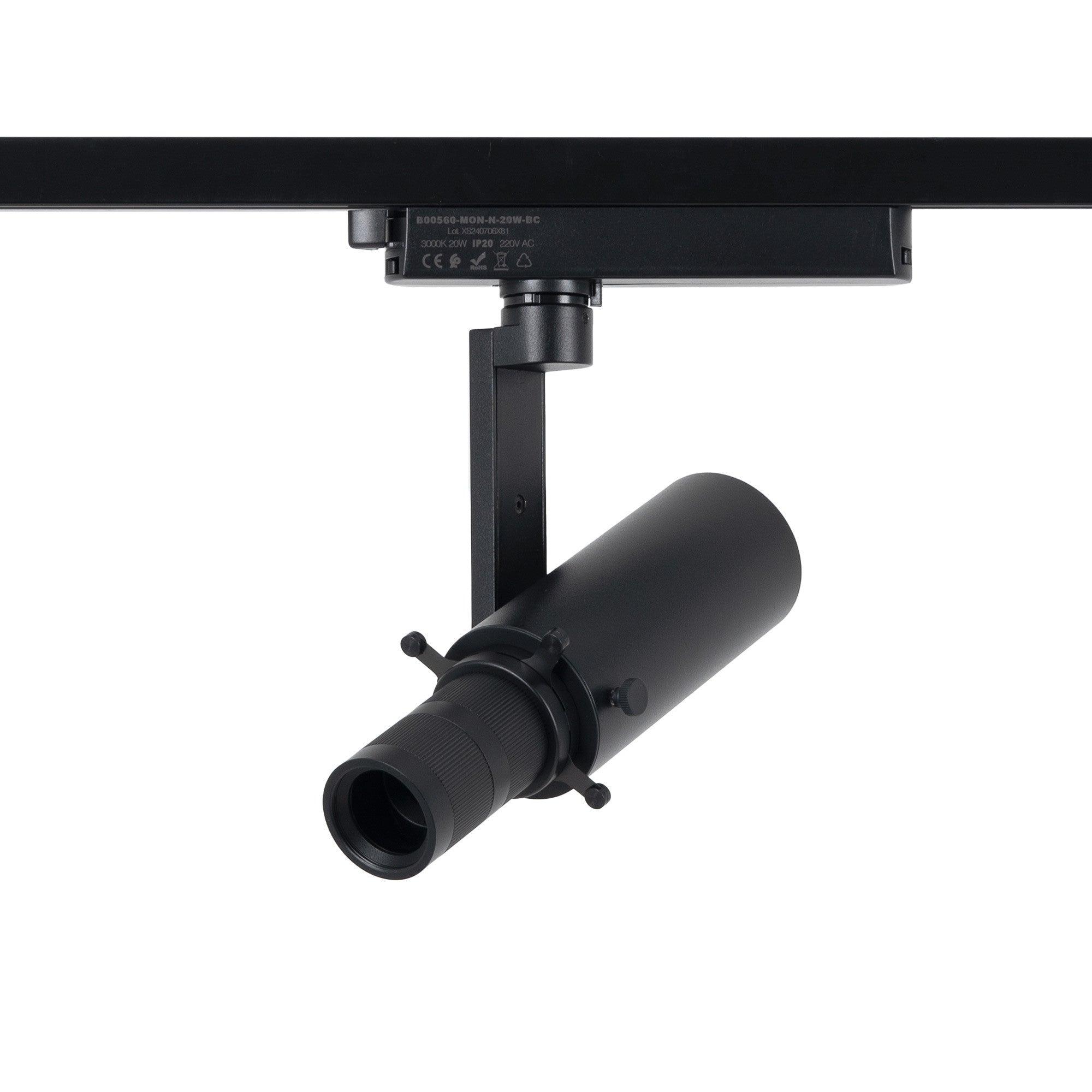 Proyector shapeable para carril monofásico - 20W - 20º-35