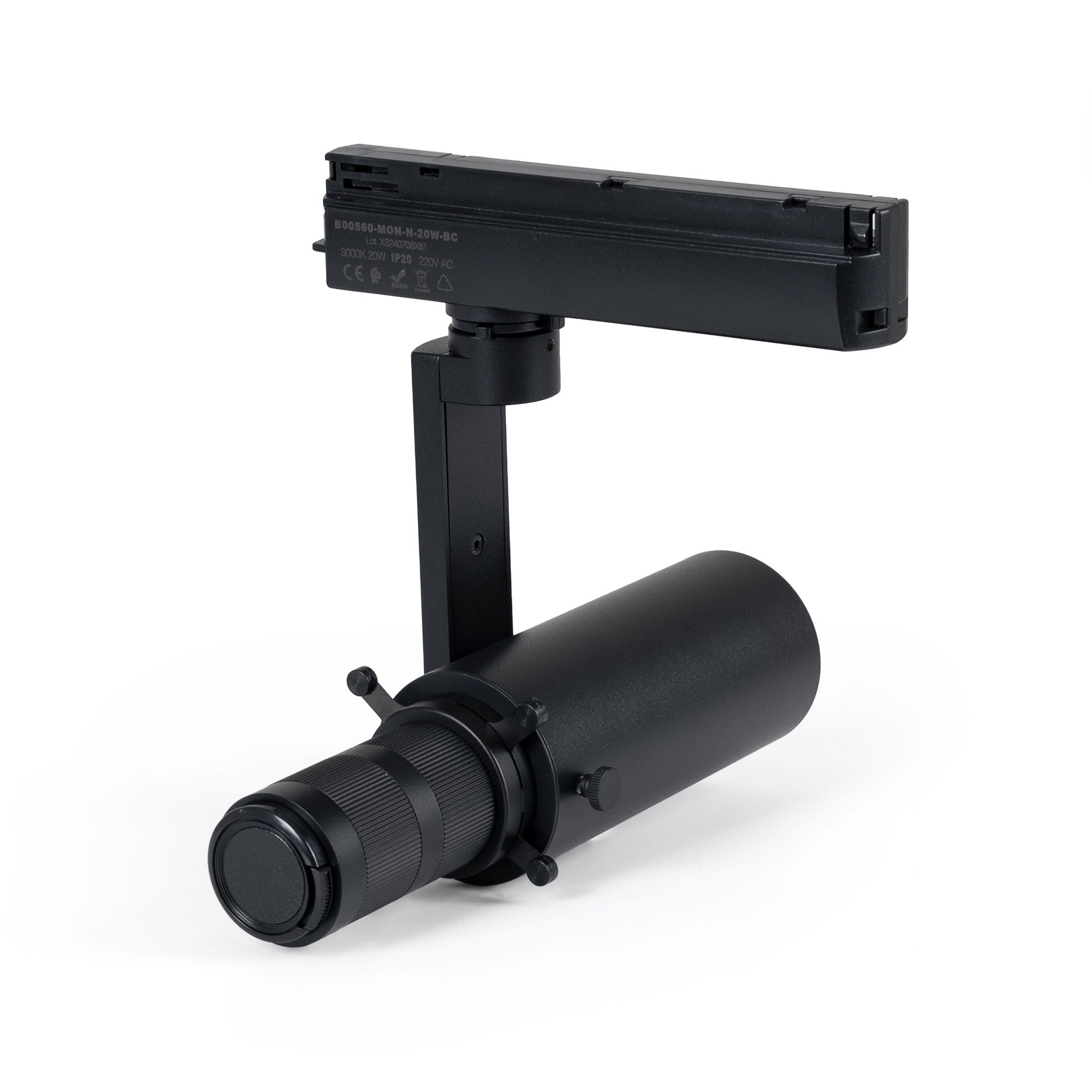 Proyector shapeable para carril monofásico - 20W - 20º-35