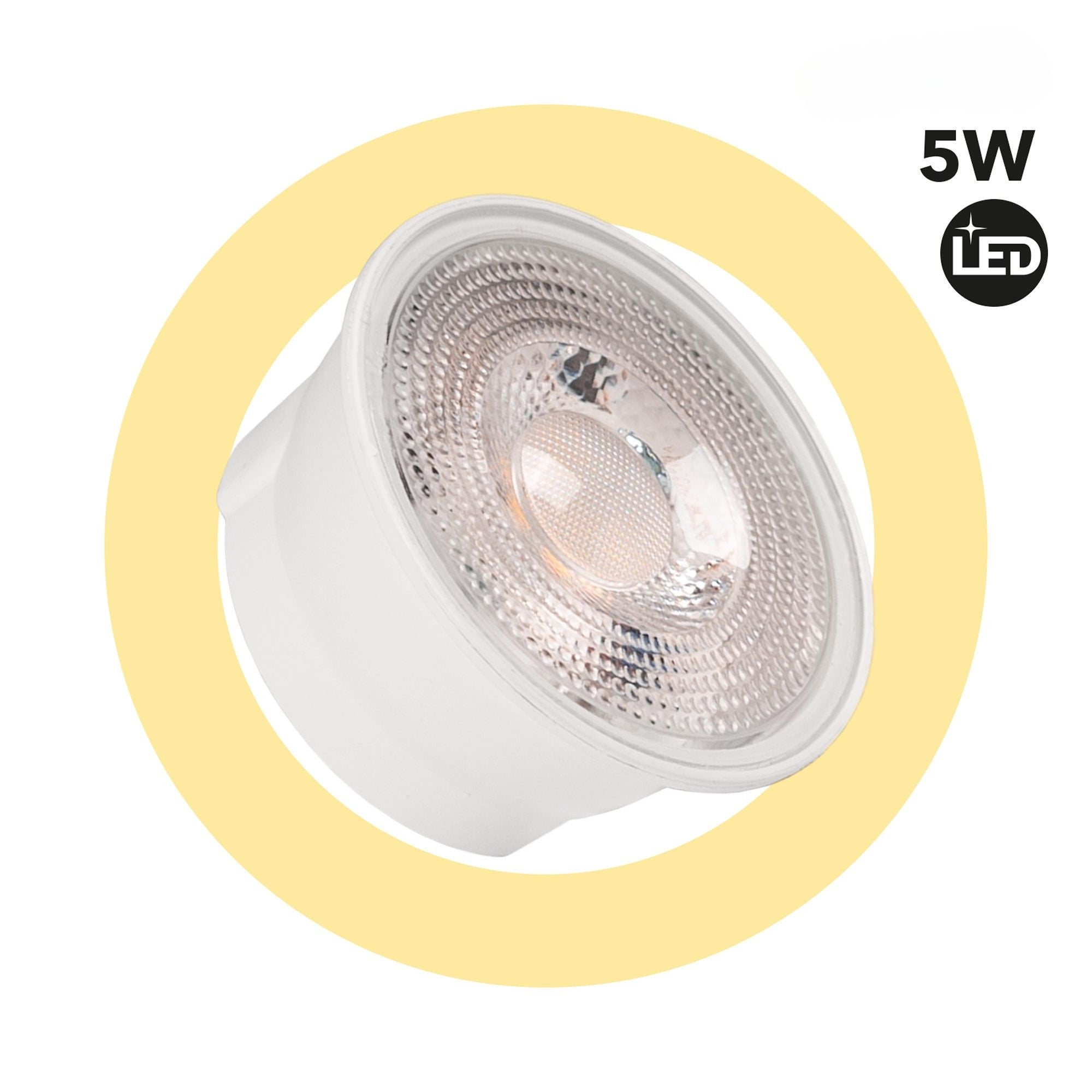 Módulo LED 5W para aro downlight MR16 - Diseño slim - 50º - 500lm - CRI 80