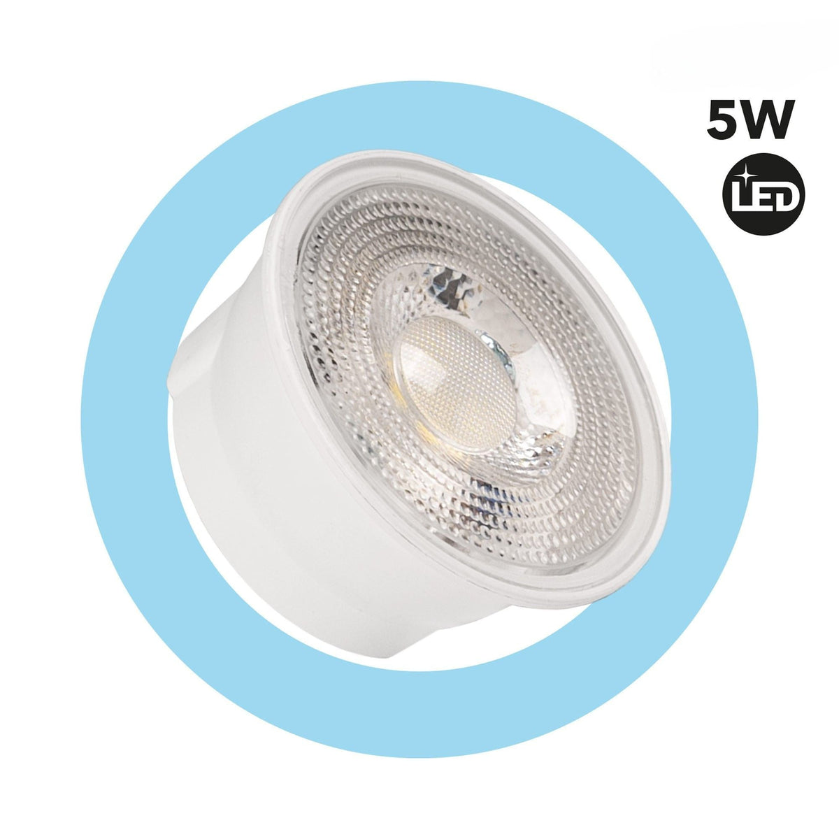 Módulo LED 5W para aro downlight MR16 - Diseño slim - 50º - 500lm - CRI 80