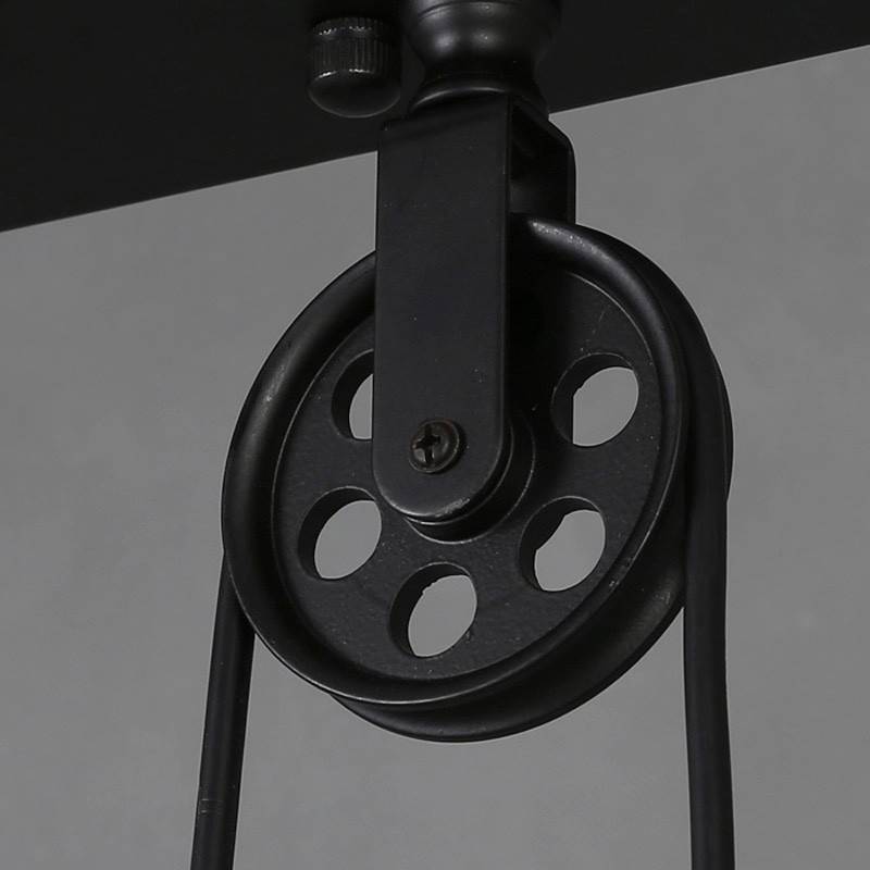 Lámpara colgante de poleas "CLOCK WORK" - 3 x E27