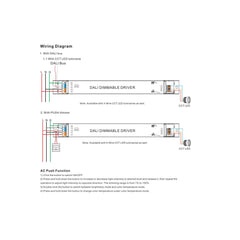 Driver regulable lineal DALI DT8 - CCT - 40W - Corriente constante - Salida 10-54V DC - 500-1050mA - NFC