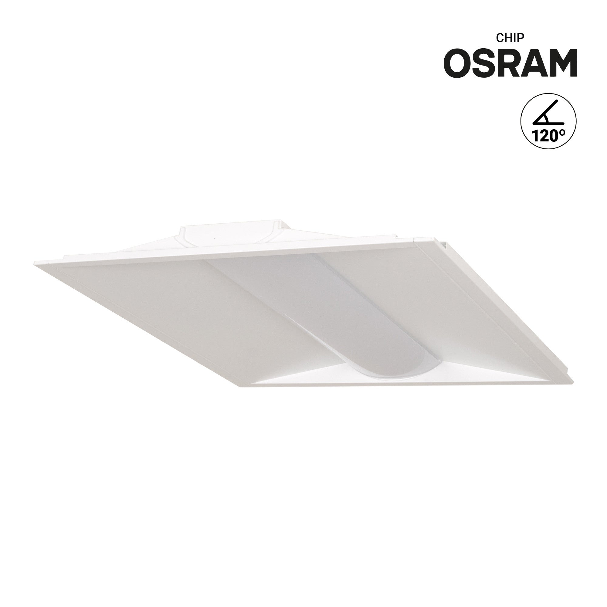 Panel LED Troffer empotrable 60x60cm - CCT - 40W - Chip OSRAM - Driver Philips - UGR18 - IP40