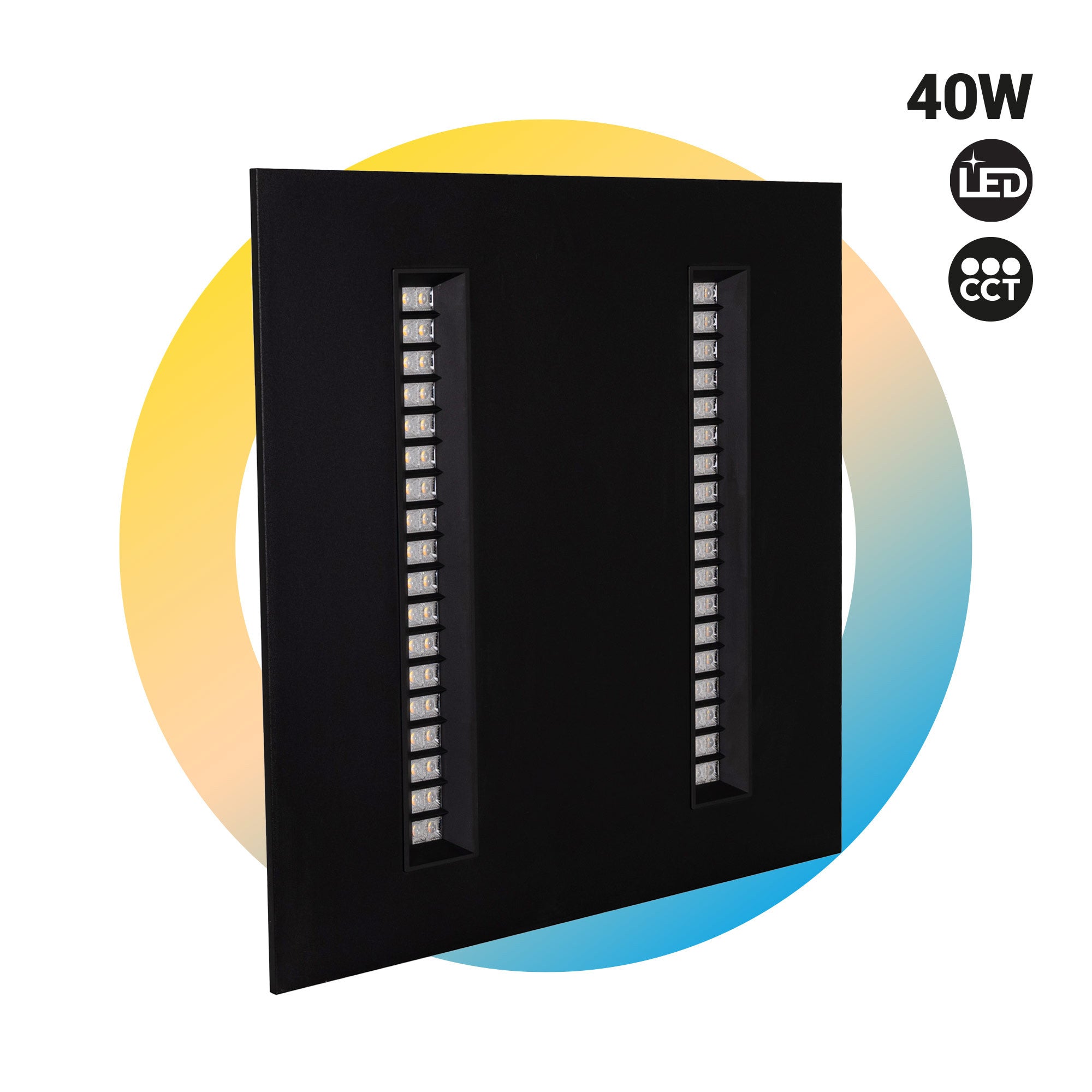 Panel LED empotrable 60x60cm - 40W - UGR18 - Driver PHILIPS - Chip OSRAM - IP40