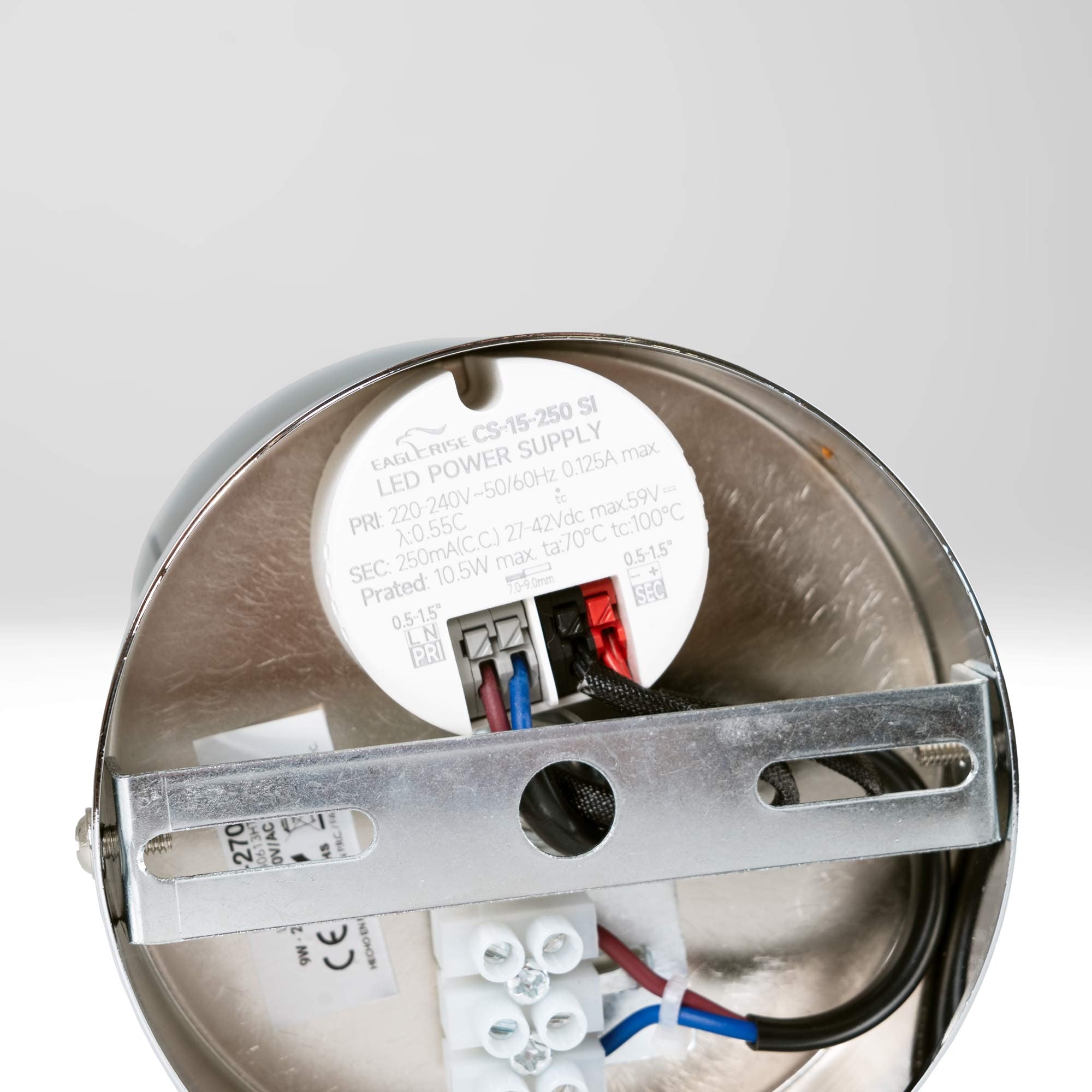 Aplique de pared LED con óptica "BOO" 9W - Cromo - Up & down - 2700K