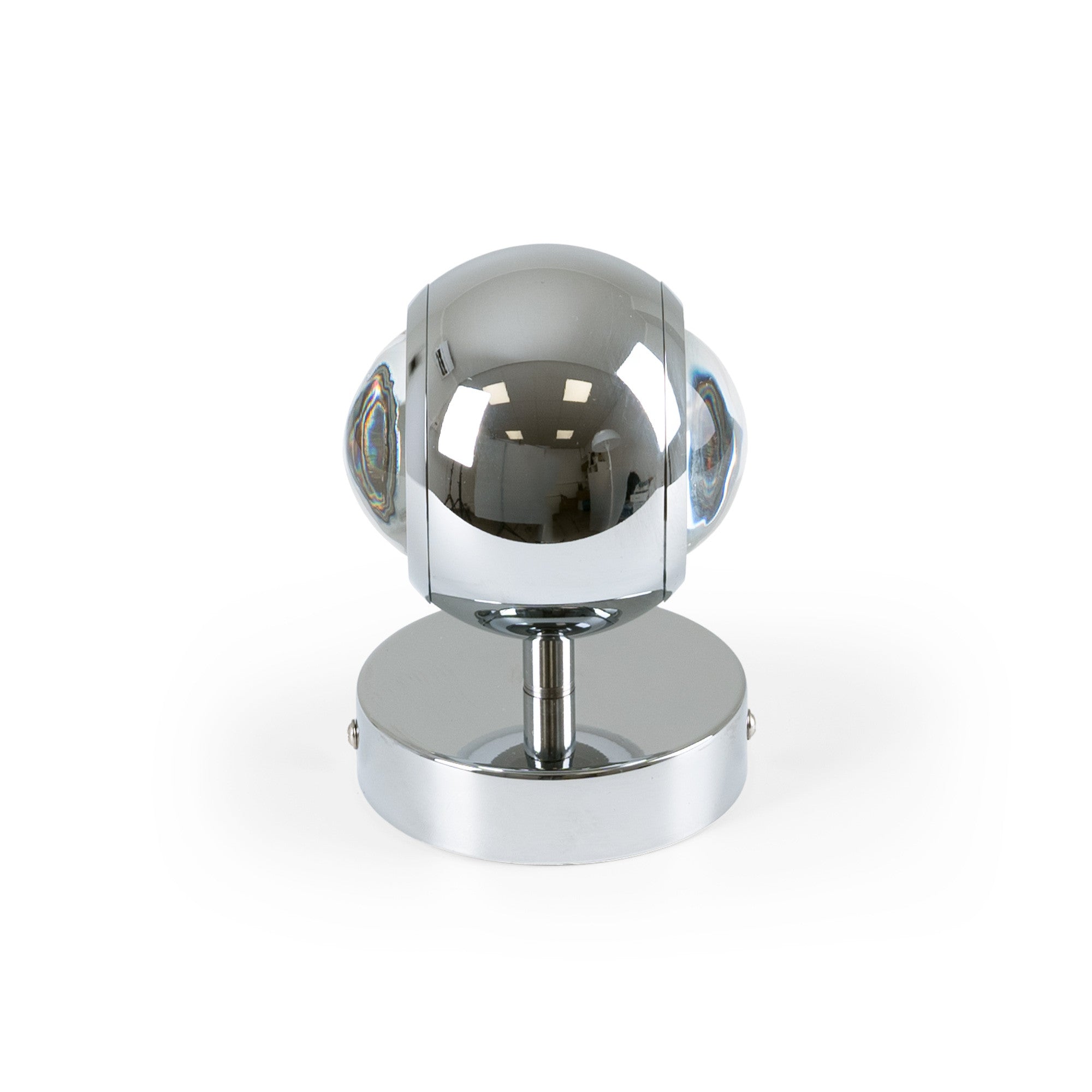 Aplique de pared LED con óptica "BOO" 9W - Cromo - Up & down - 2700K