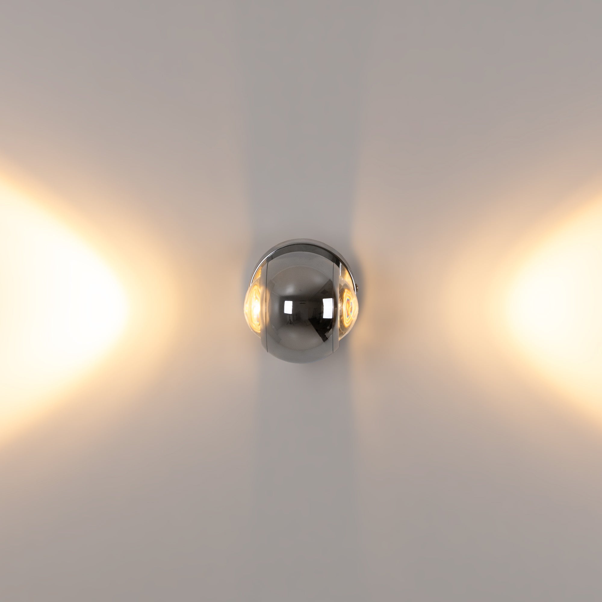 Aplique de pared LED con óptica "BOO" 9W - Cromo - Up & down - 2700K