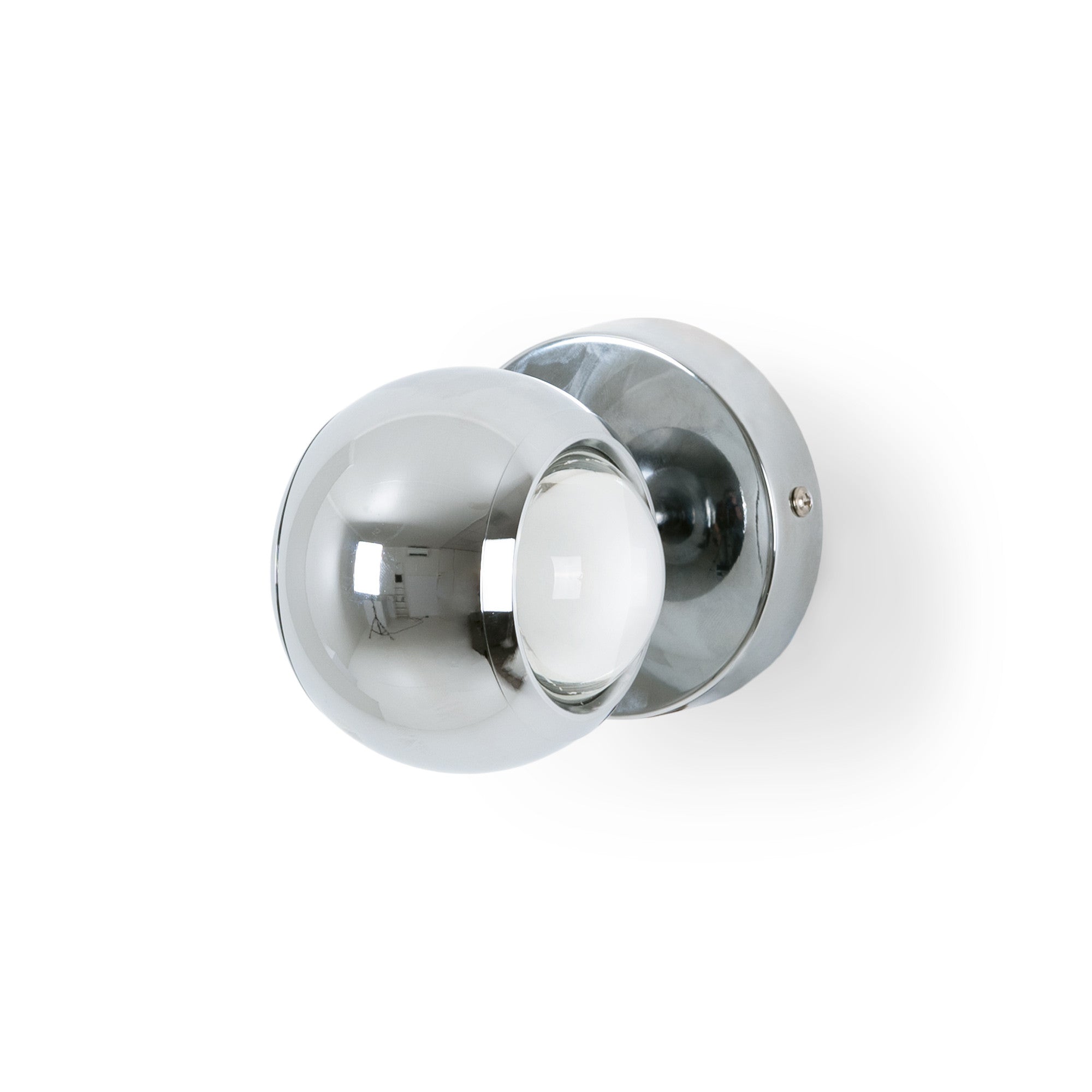 Aplique de pared LED con óptica "BOO" 9W - Cromo - Up & down - 2700K