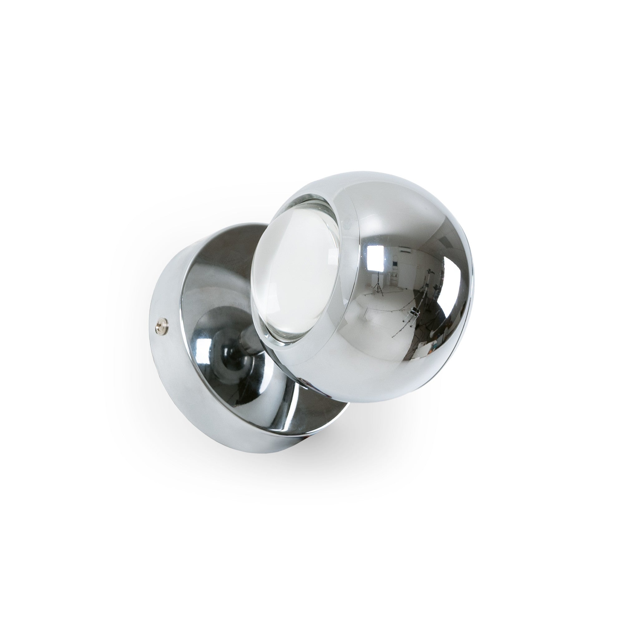 Aplique de pared LED con óptica "BOO" 9W - Cromo - Up & down - 2700K