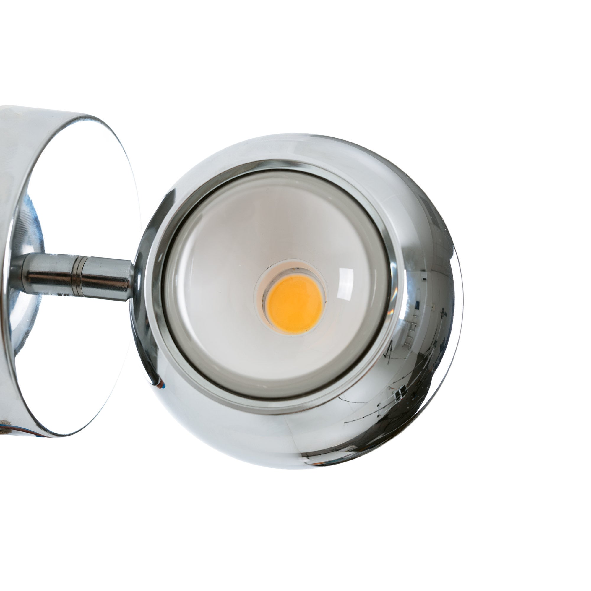 Aplique de pared LED con óptica "BOO" 9W - Cromo - Up & down - 2700K