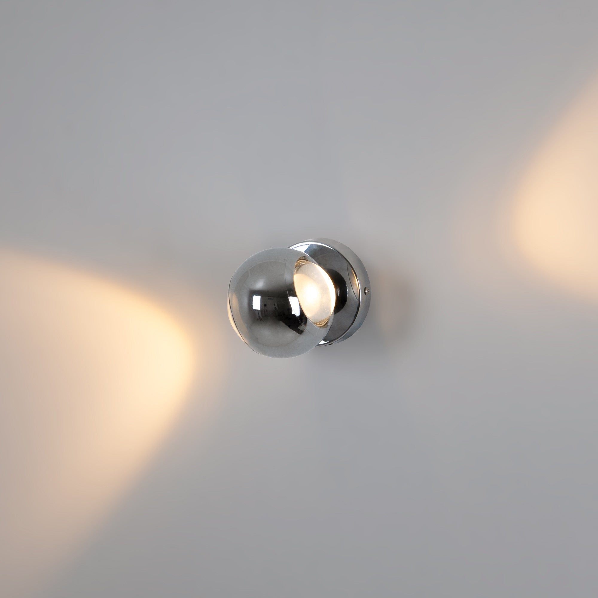 Aplique de pared LED con óptica "BOO" 9W - Cromo - Up & down - 2700K