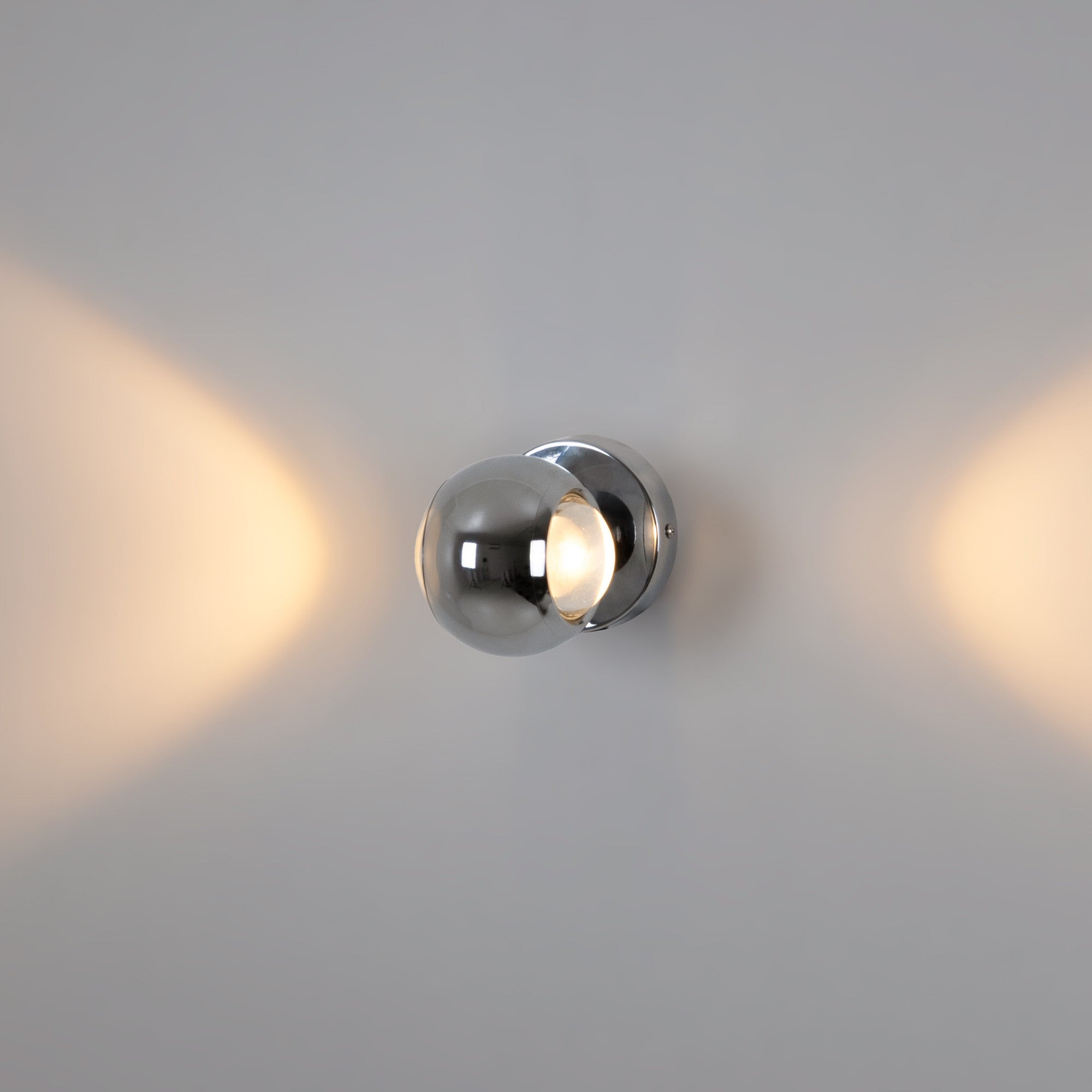 Aplique de pared LED con óptica "BOO" 9W - Cromo - Up & down - 2700K