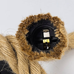 Lámpara colgante de cuerda natural de cáñamo E27 "ROPE LAMP"