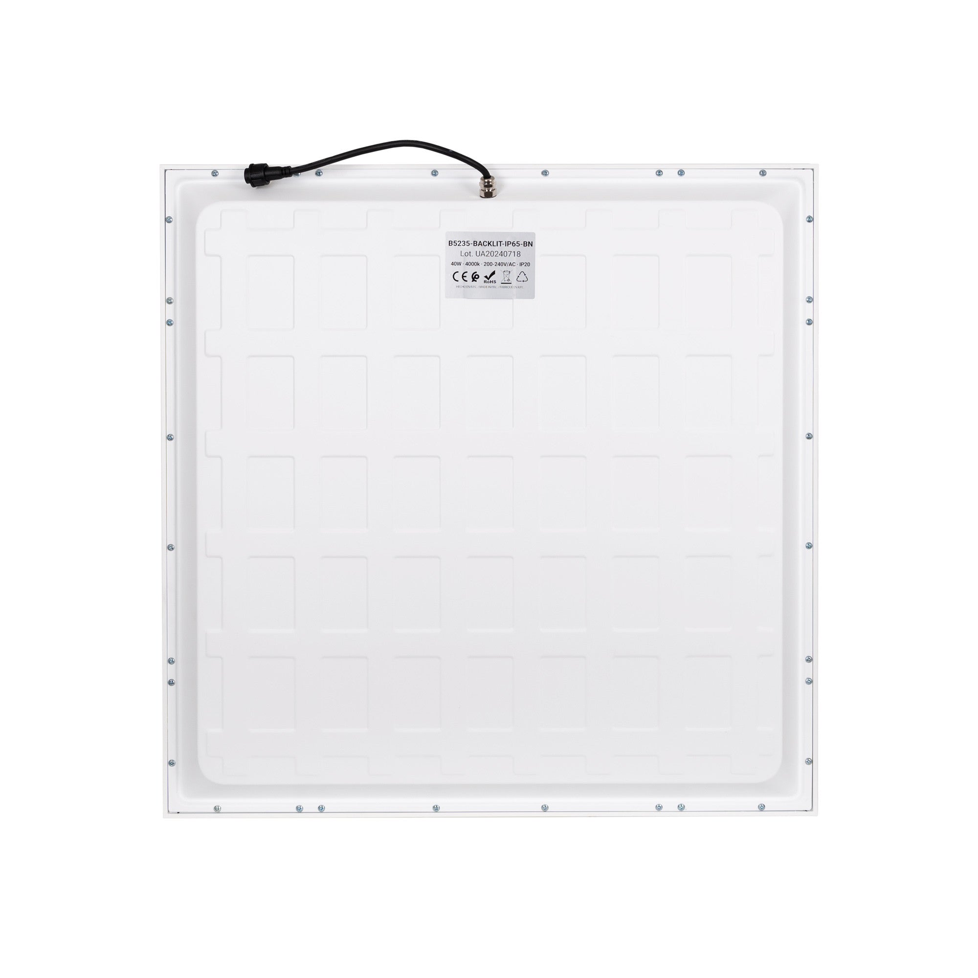 Panel LED empotrable Backlight 60x60cm - 40W - IP65 - 4000K - 120lm/W