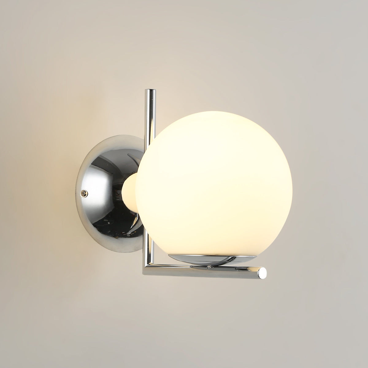 Aplique de pared bola cristal "ATOM" - E27 - Ø 15cm