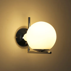 Aplique de pared bola cristal "ATOM" - E27 - Ø 15cm