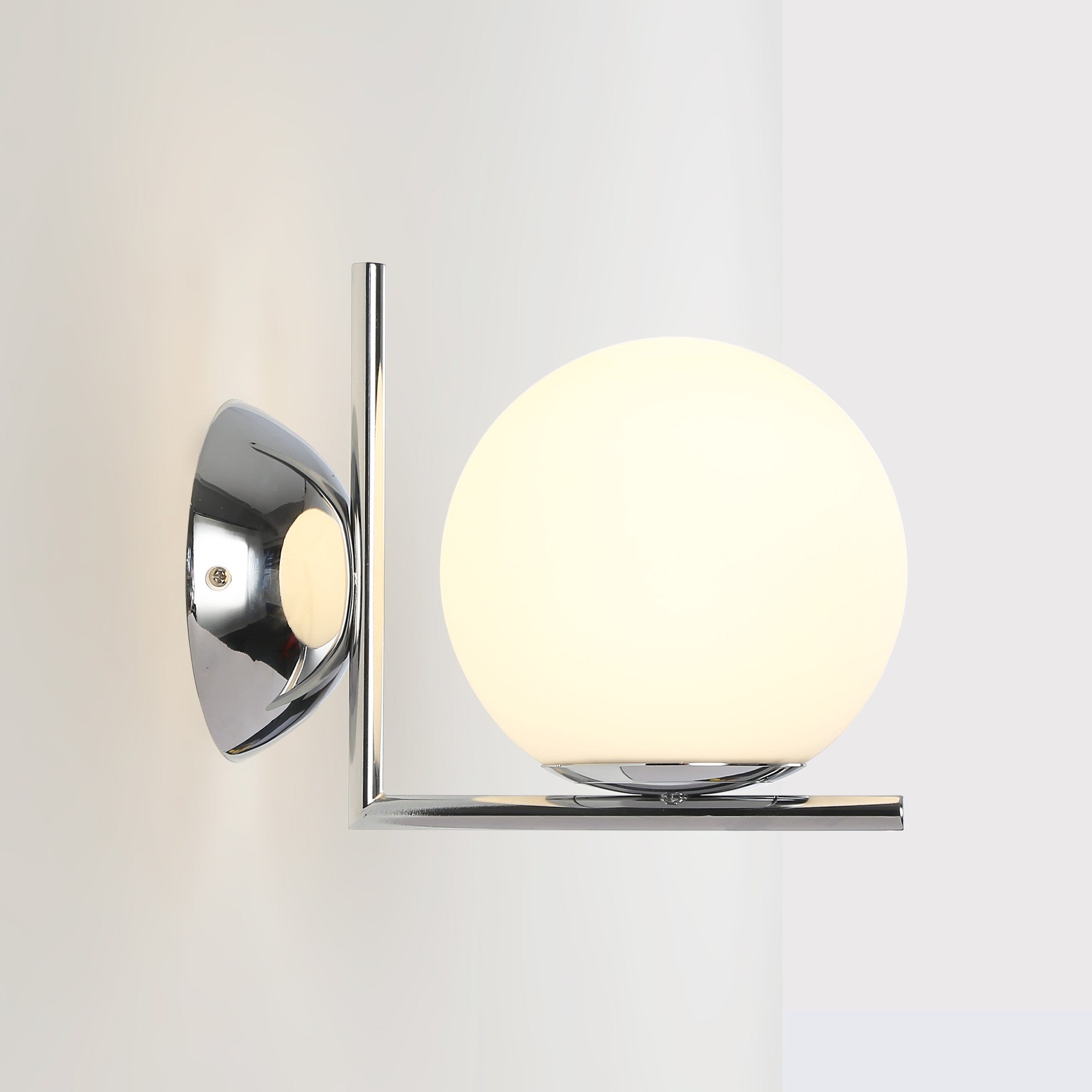Aplique de pared bola cristal "ATOM" - E27 - Ø 15cm