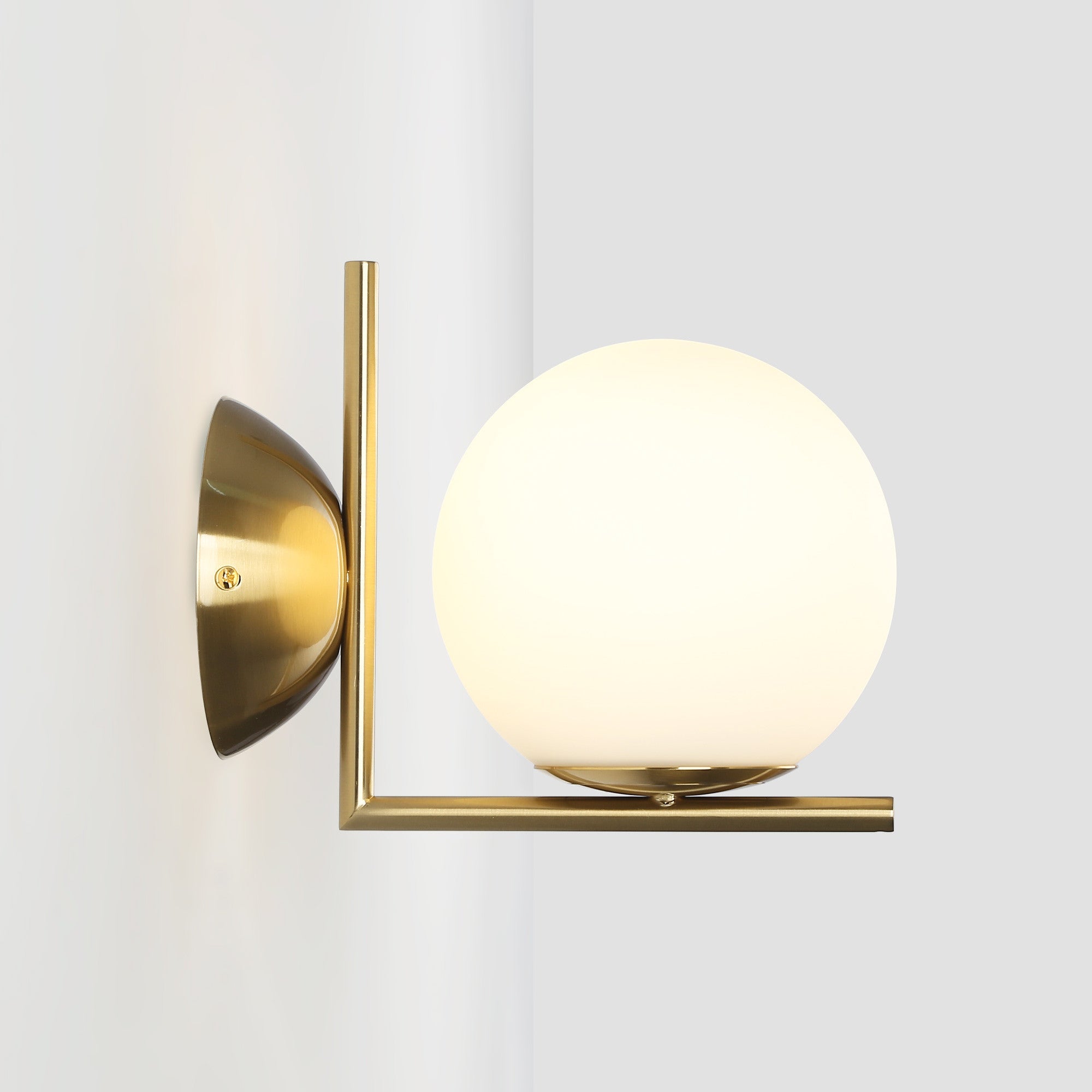 Aplique de pared bola cristal "ATOM" - E27 - Ø 15cm