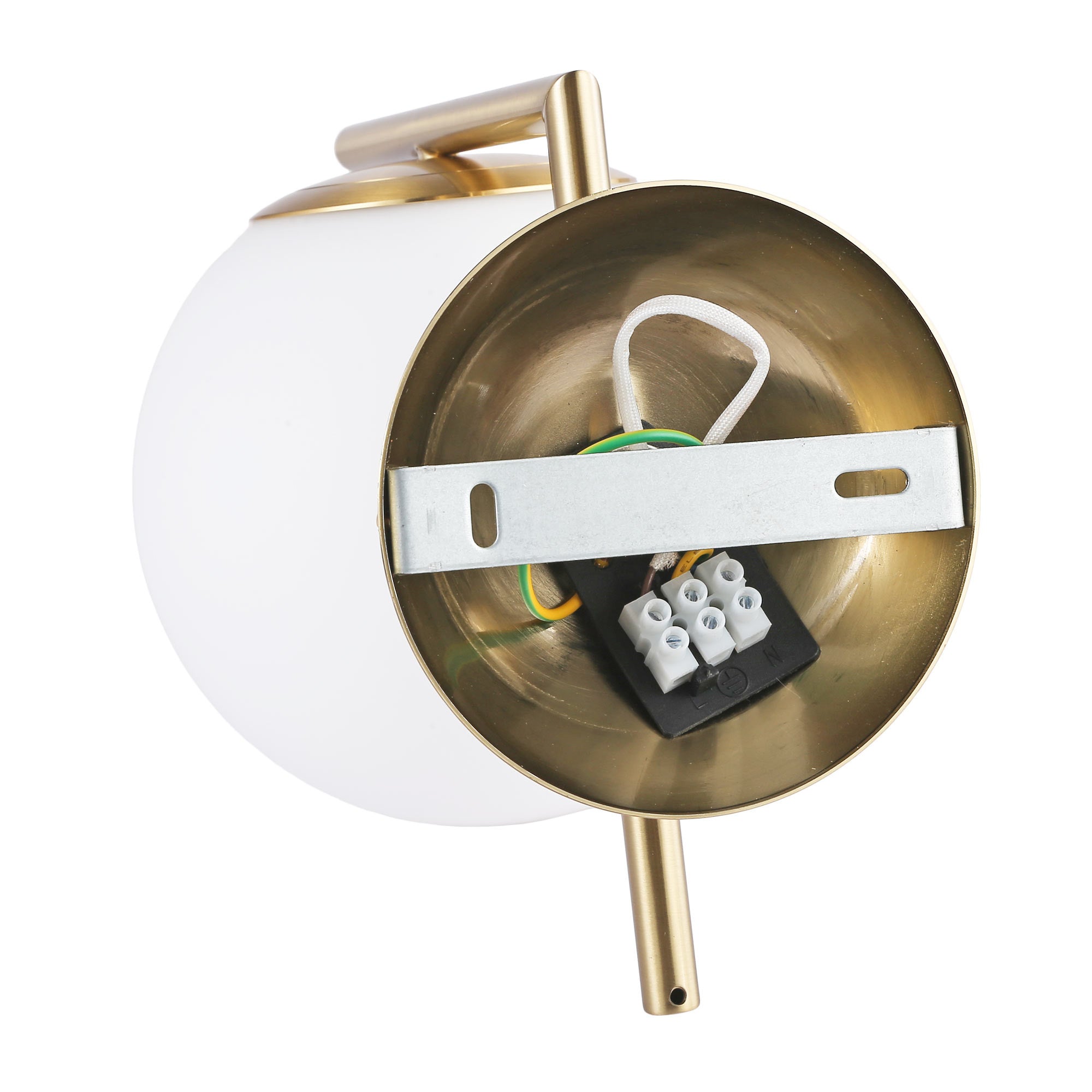 Aplique de pared bola cristal "ATOM" - E27 - Ø 15cm