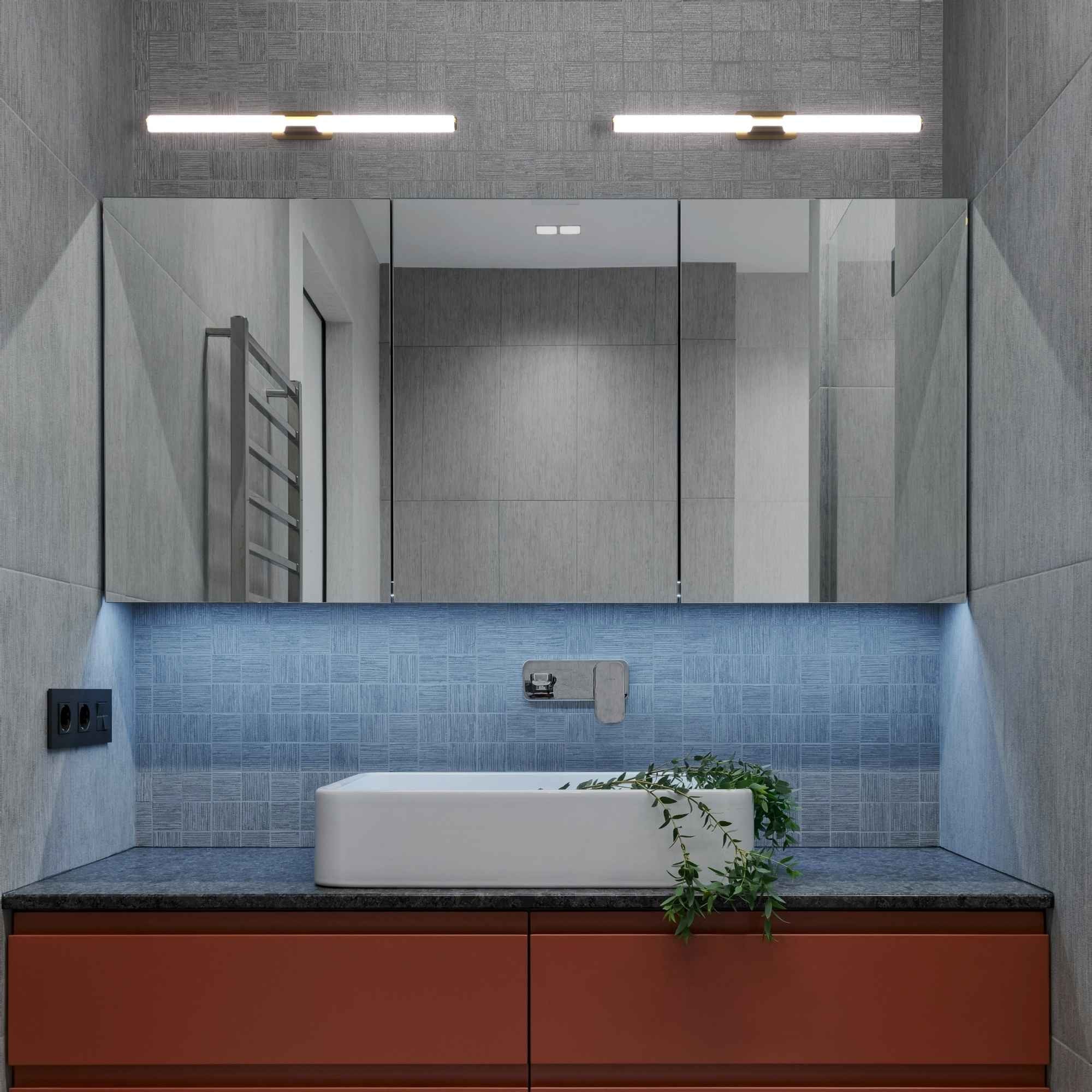 Aplique LED tubular para baño - 8W - IP44 - 60cm