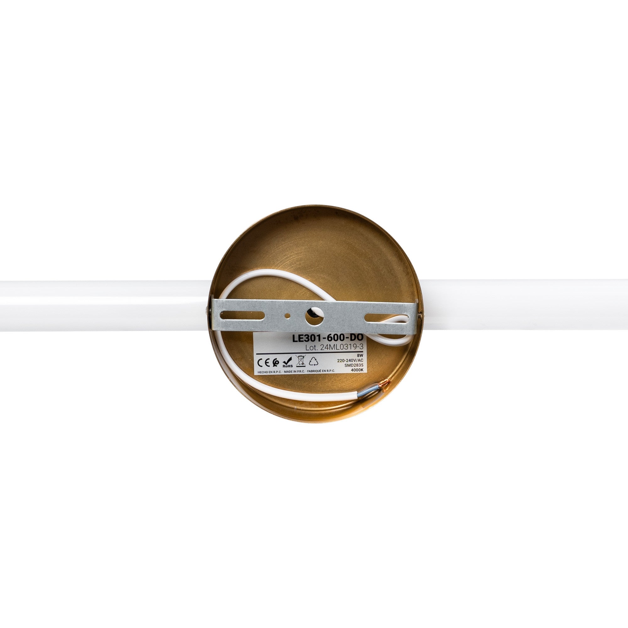 Aplique LED tubular para baño - 8W - 720lm - IP44 - 60cm