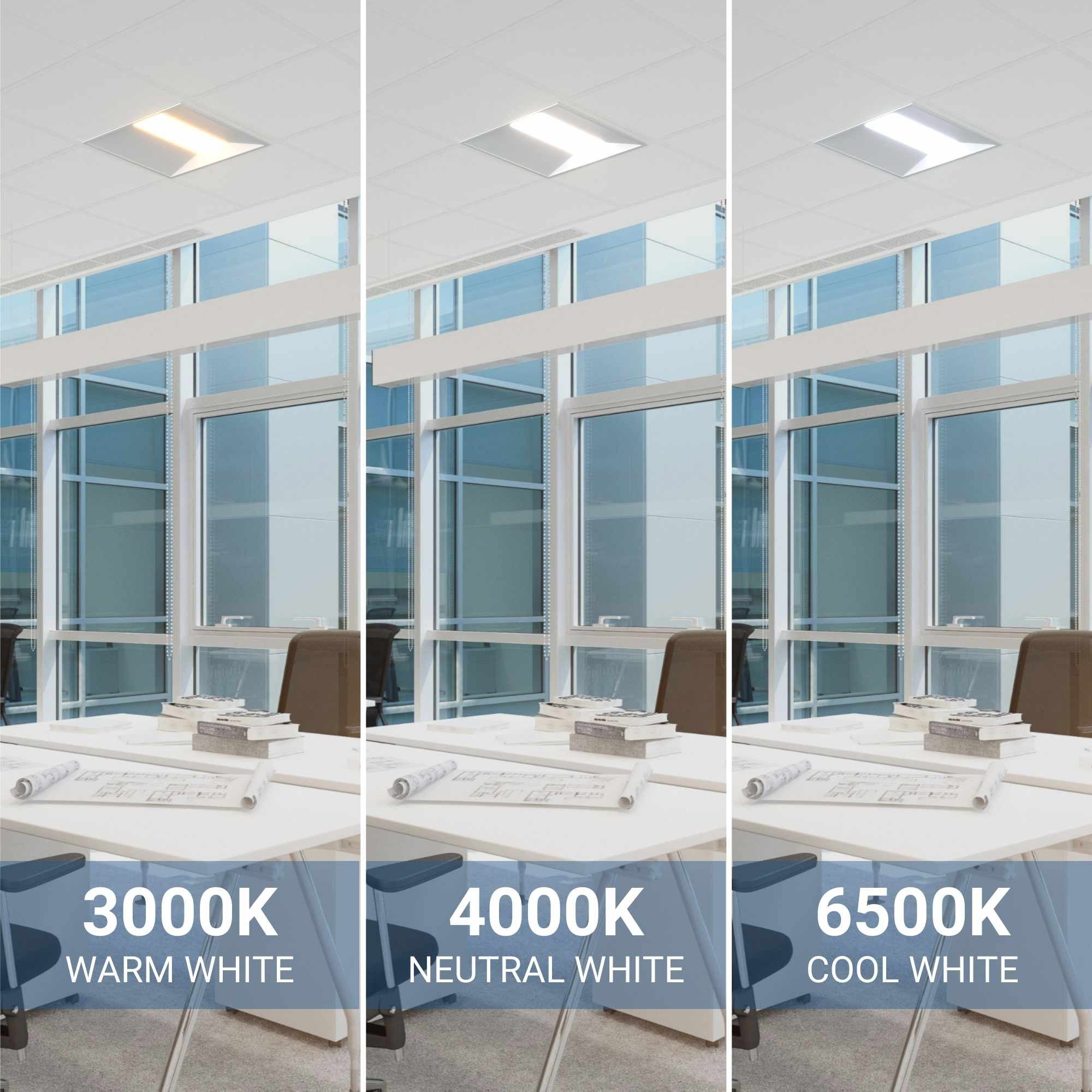 Panel LED Troffer empotrable 60x60cm - CCT - 40W - Chip OSRAM - Driver Philips - UGR18 - IP40