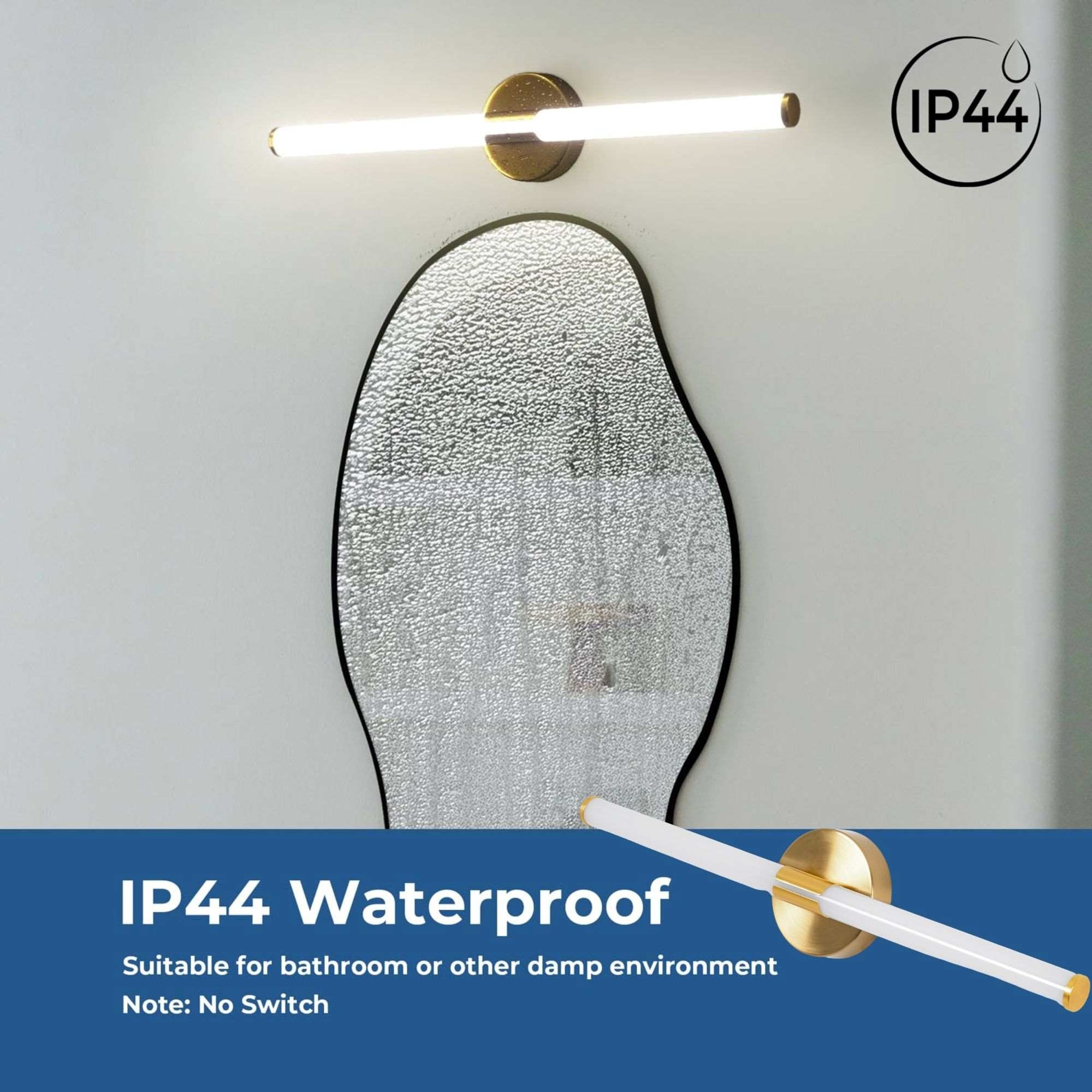 Aplique LED tubular para baño - 8W - 720lm - IP44 - 60cm