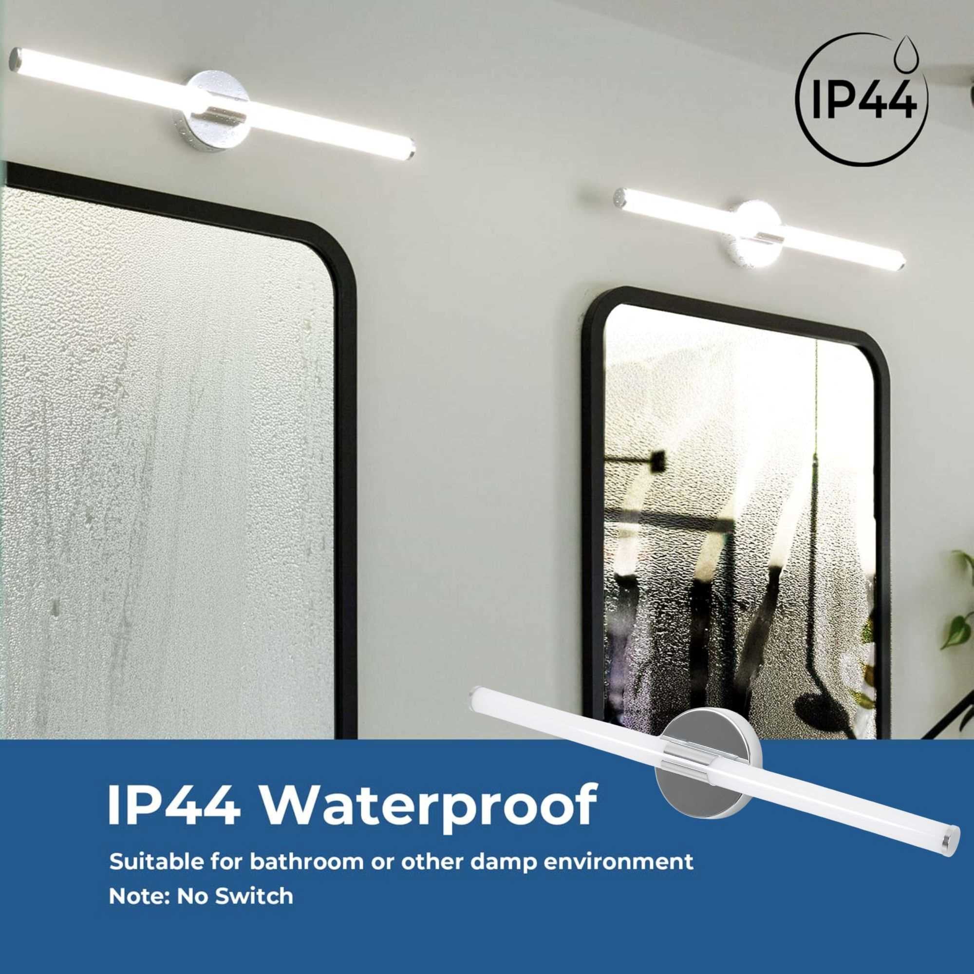 Aplique LED tubular para baño - 8W - 720lm - IP44 - 60cm