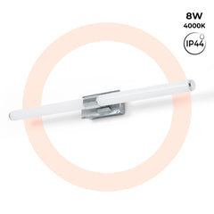 Aplique LED tubular para baño - 8W - IP44 - 60cm