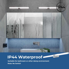Aplique LED tubular para baño - 8W - IP44 - 60cm
