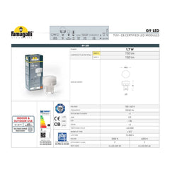 Bolardo para caminos LED STEVEN Fumagalli G9 IP67