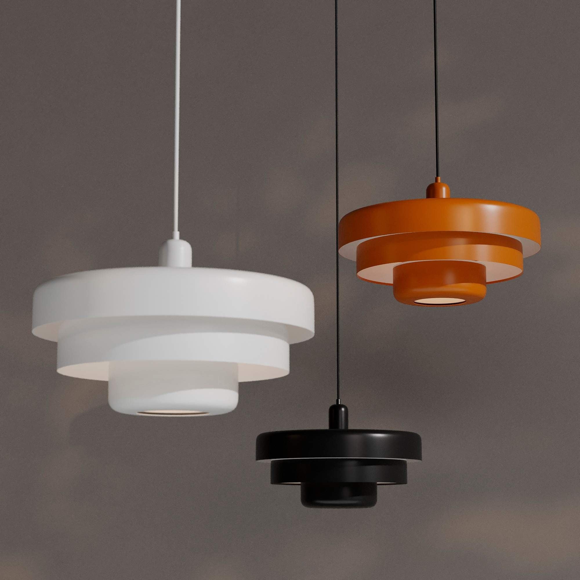 Lámpara colgante de diseño "MACARRON" - E27