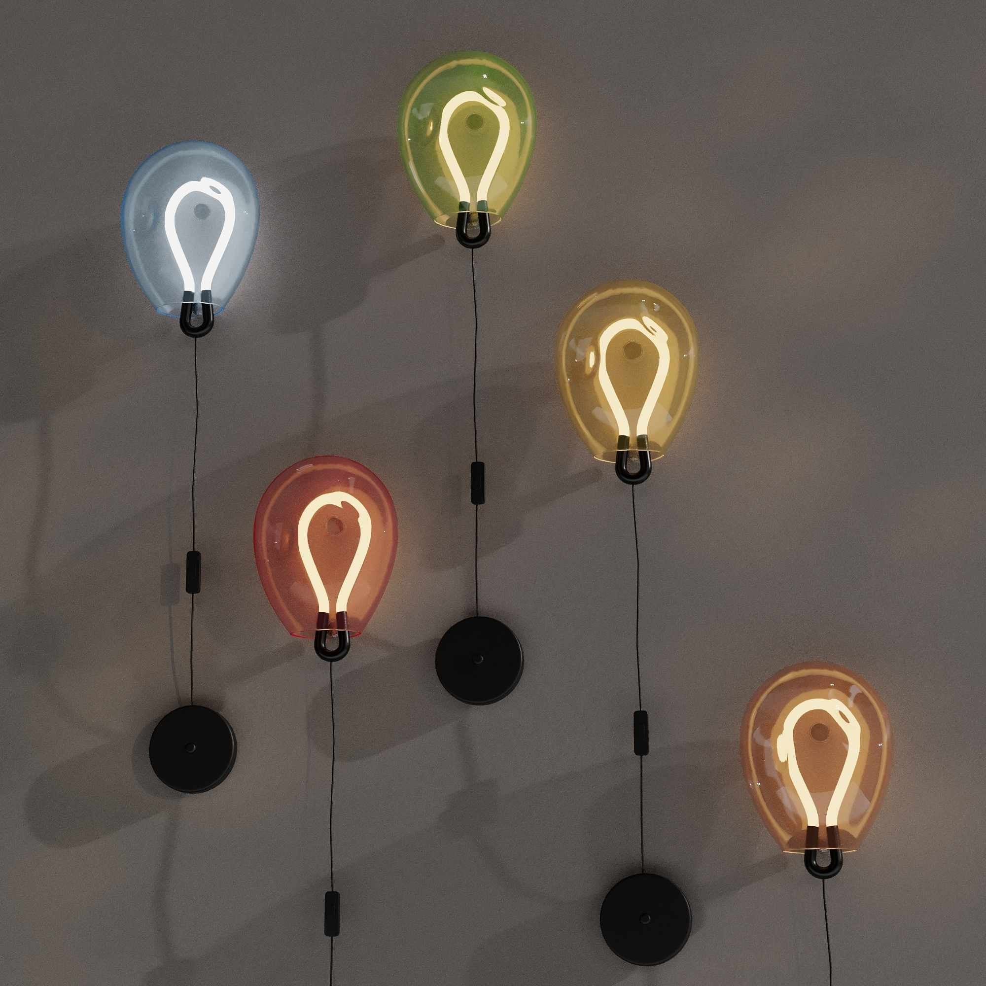 Aplique de pared LED cristal "GLOBO" 8W - Colores