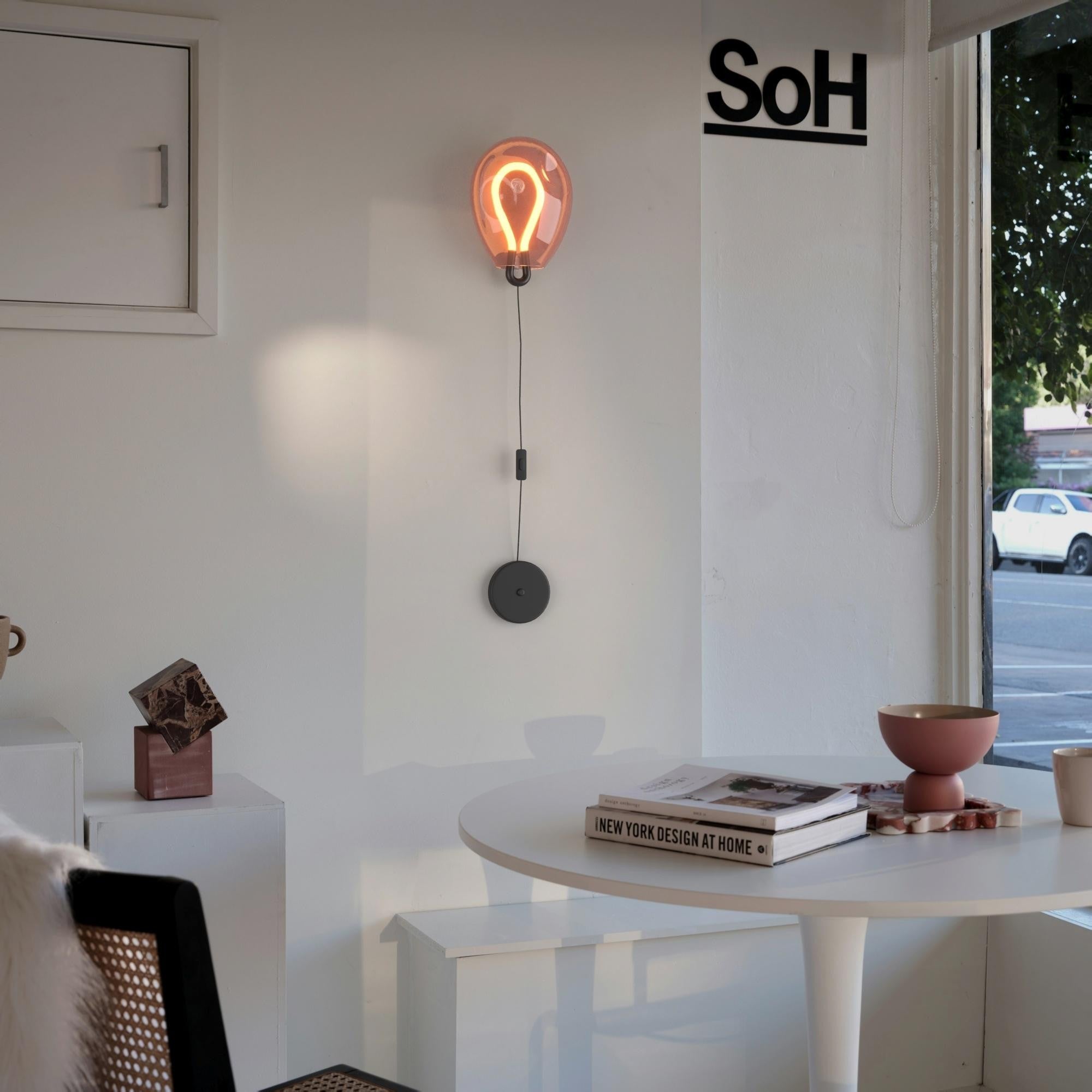 Aplique de pared LED cristal "GLOBO" 8W - Colores