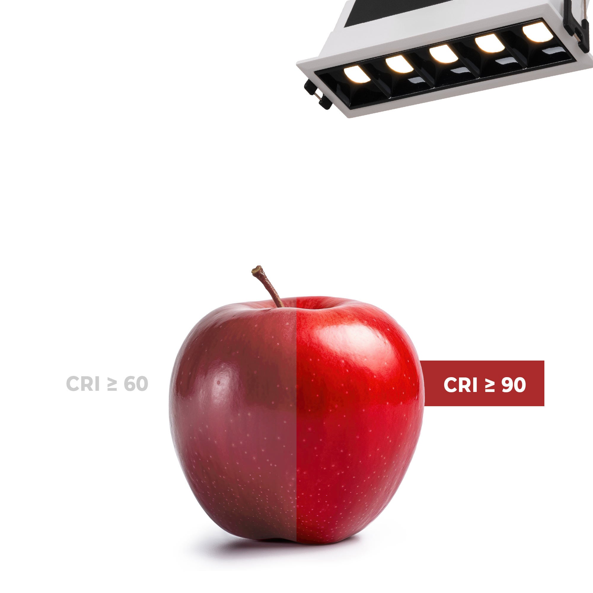 Foco lineal LED empotrable 7W - UGR18 - CRI90 - Driver LIFUD
