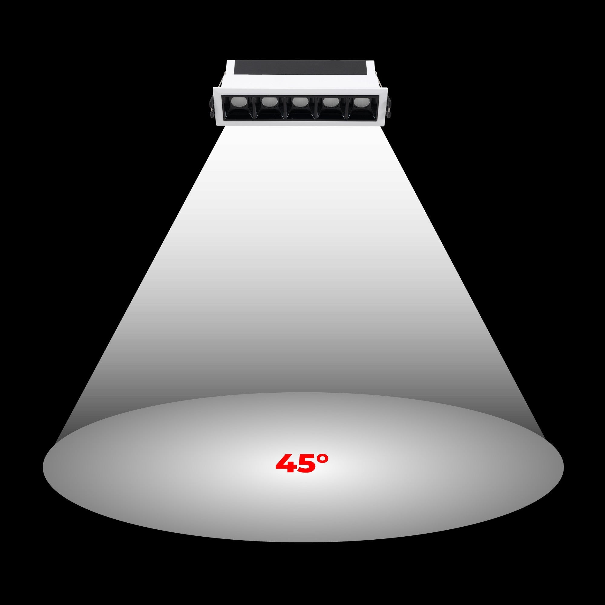 Foco lineal LED empotrable 7W - UGR18 - CRI90 - Driver LIFUD