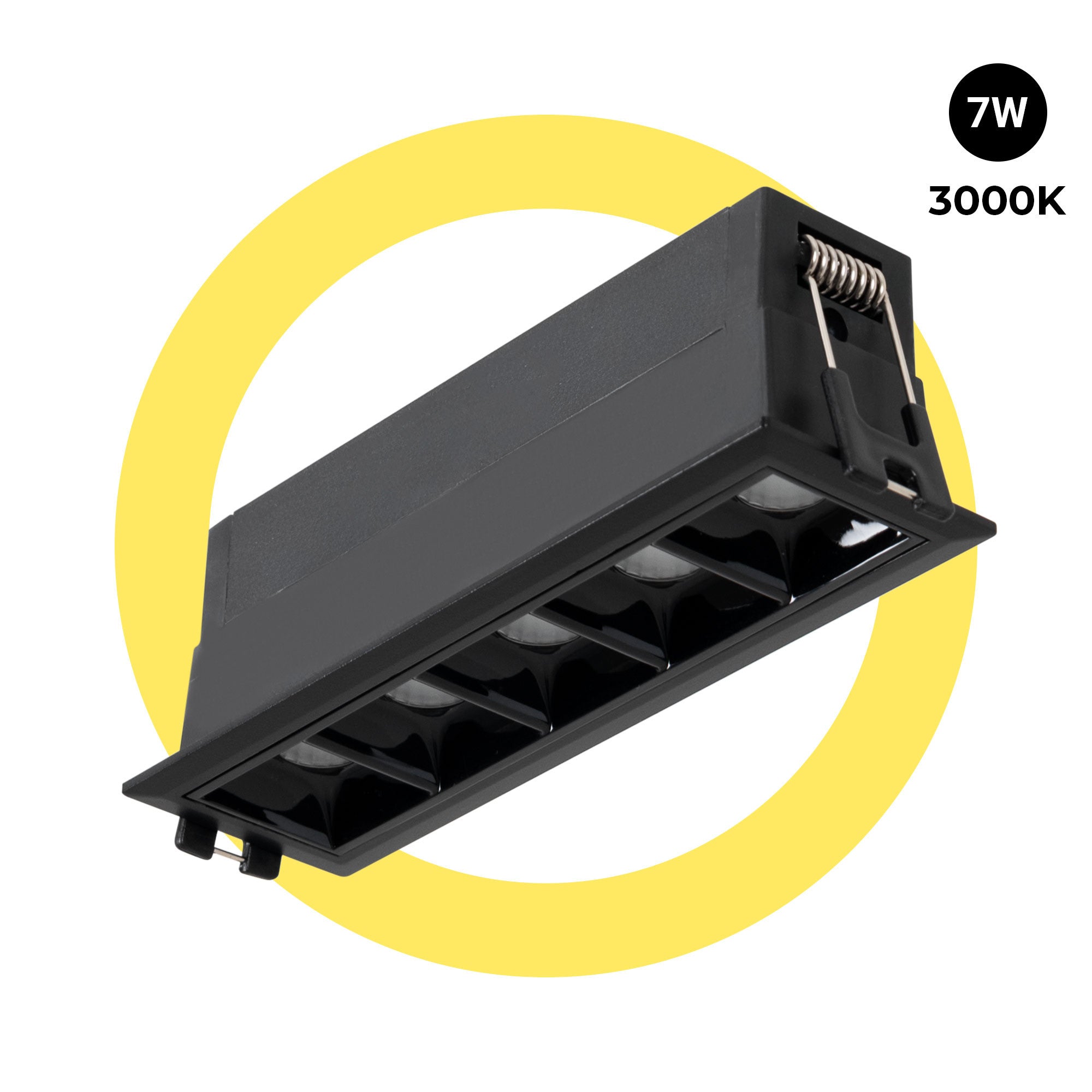 Foco lineal LED empotrable 7W - UGR18 - CRI90 - Driver LIFUD