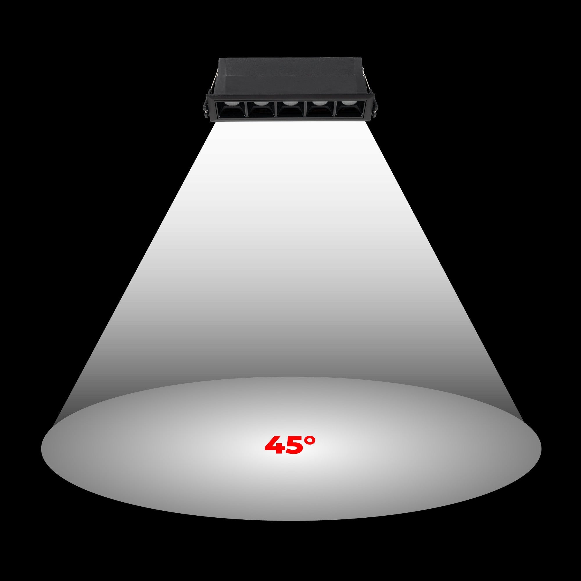 Foco lineal LED empotrable 7W - UGR18 - CRI90 - Driver LIFUD