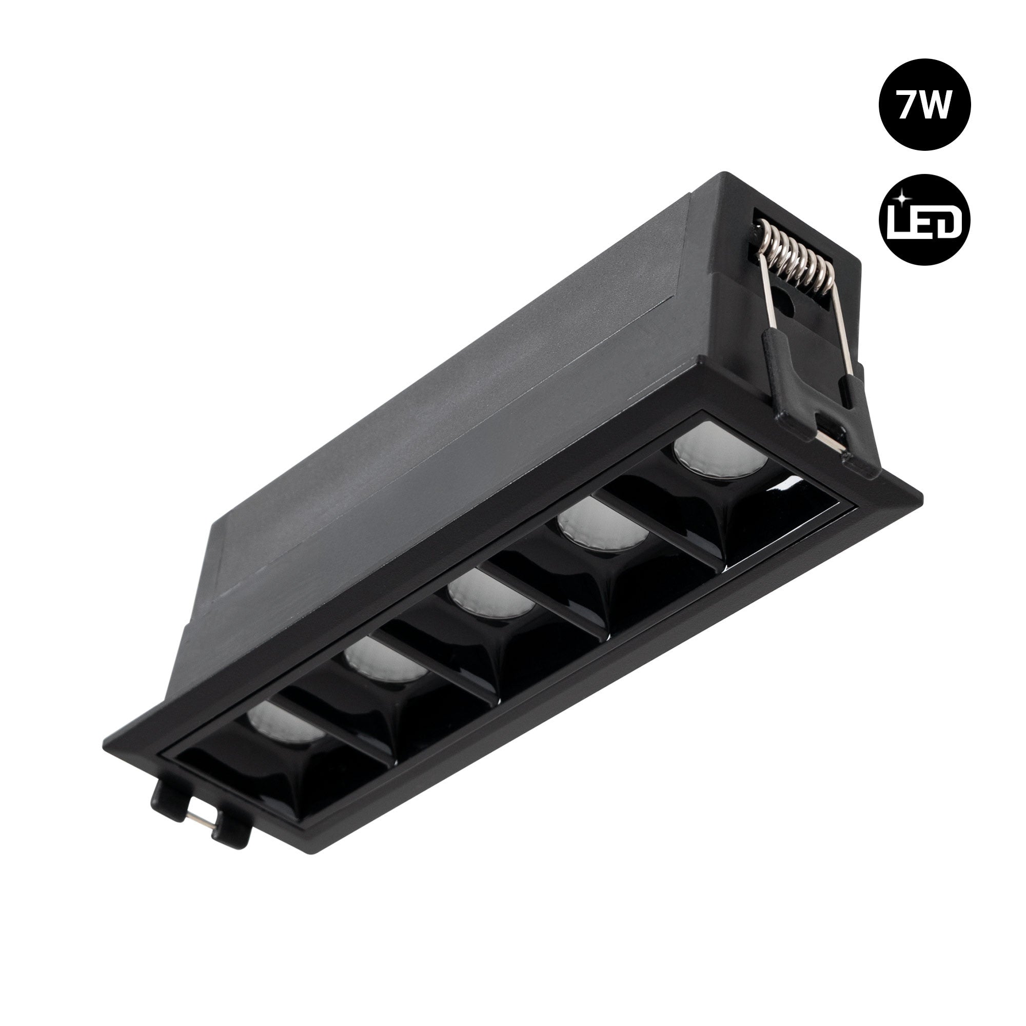 Foco lineal LED empotrable 7W - UGR18 - CRI90 - Driver LIFUD