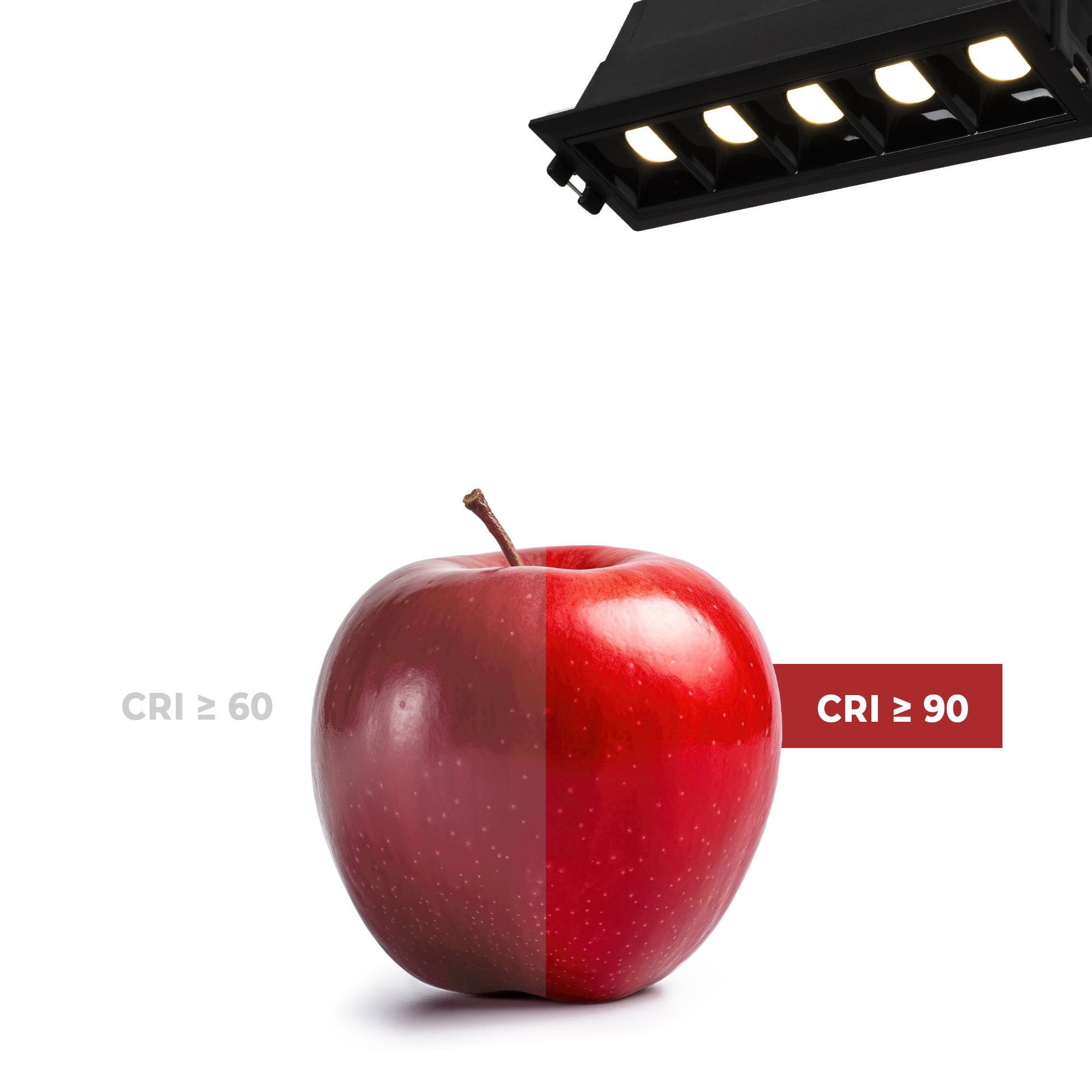 Foco lineal LED empotrable 7W - UGR18 - CRI90 - Driver LIFUD