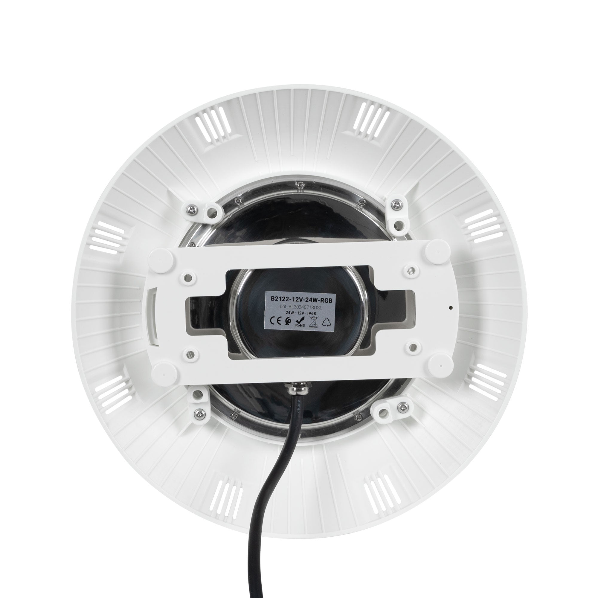 Foco LED sumergible para piscina - 12V AC - 24W - IP68 - Ø295mm